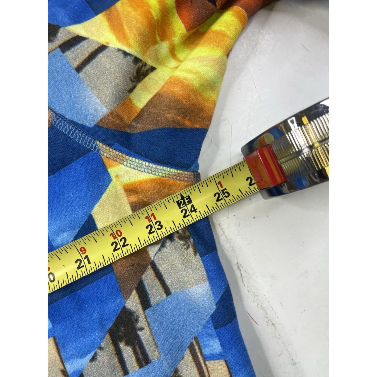 Rag & Bone rag & bone Hoodie Men L Multicolor Geometric Beach Pullover Hooded Long Sleeve Lightweight Cotton Spandex Knit Drawstring Pattern: Geometric Large Size US L / EU 52-54 / 3 - 4 Thumbnail