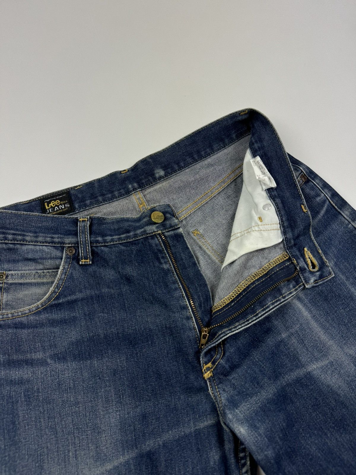 Lee 1990’s Vintage Faded Lee Brooklyn Jeans Pants Size US 34 / EU 50 - 10 Thumbnail
