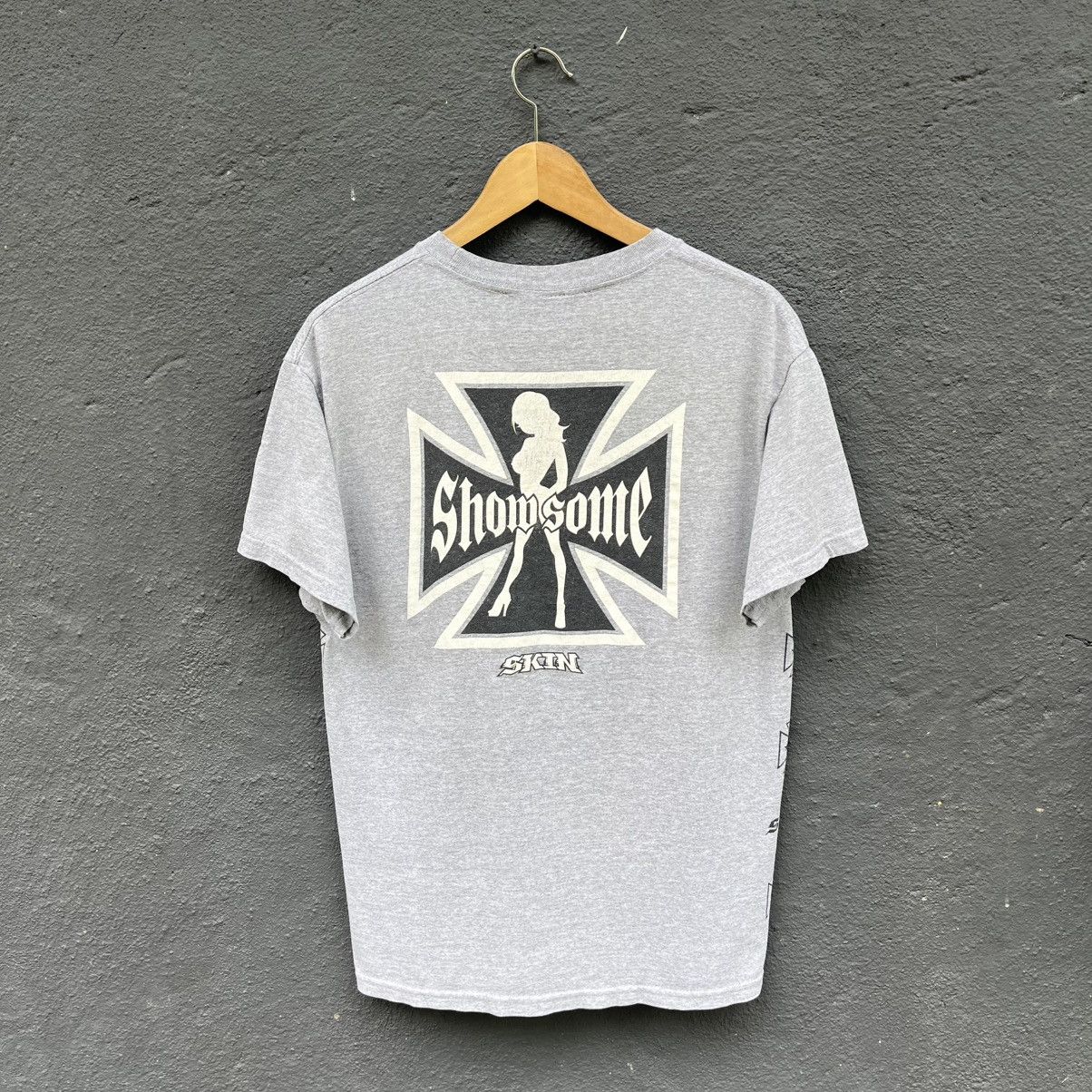 Hook-Ups Thrashed Vintage Skin Industries Skateboard Brand Tee Size US M / EU 48-50 / 2 - 1 Thumbnail