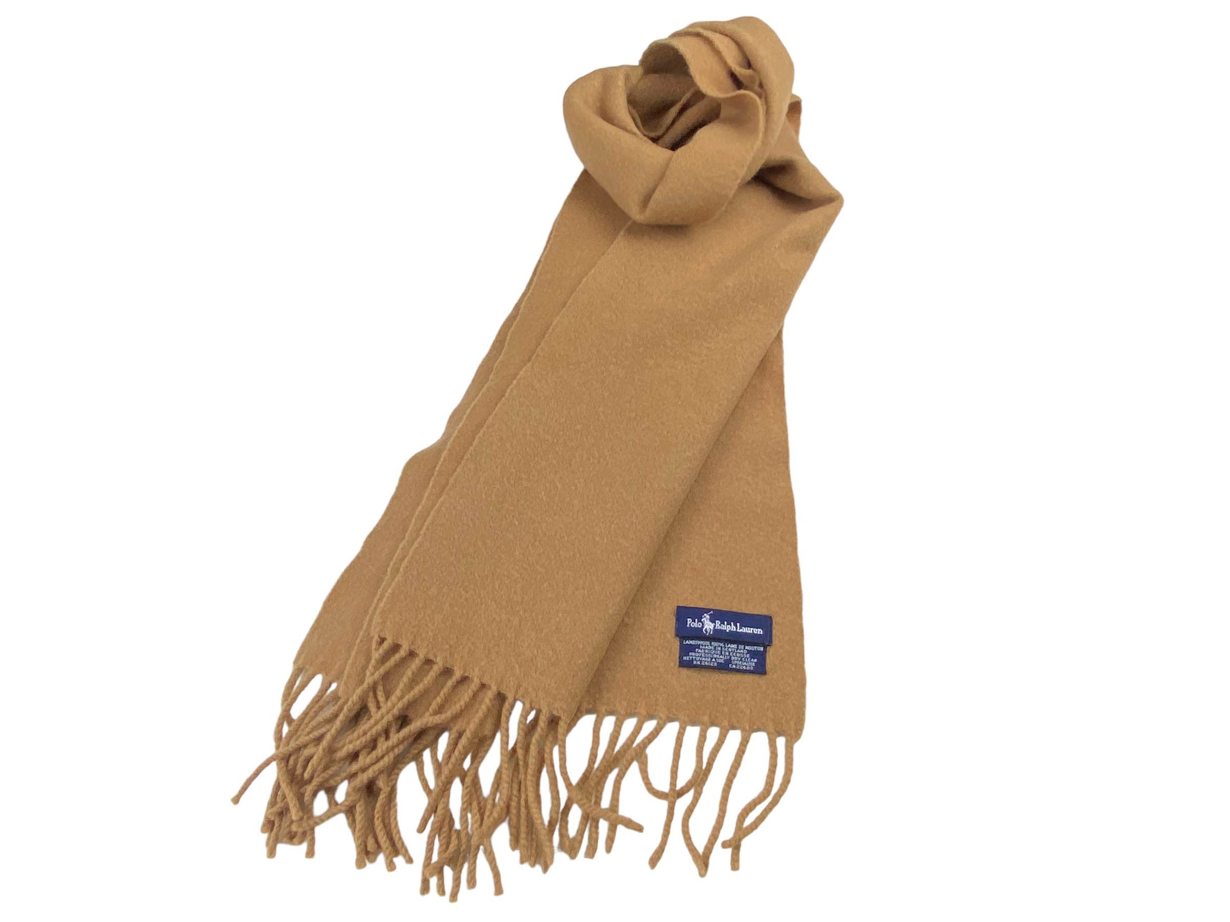 Polo Ralph Lauren × Vintage Polo Ralph Lauren Pure Lambswool Vintage Scarf Size ONE SIZE - 1 Thumbnail