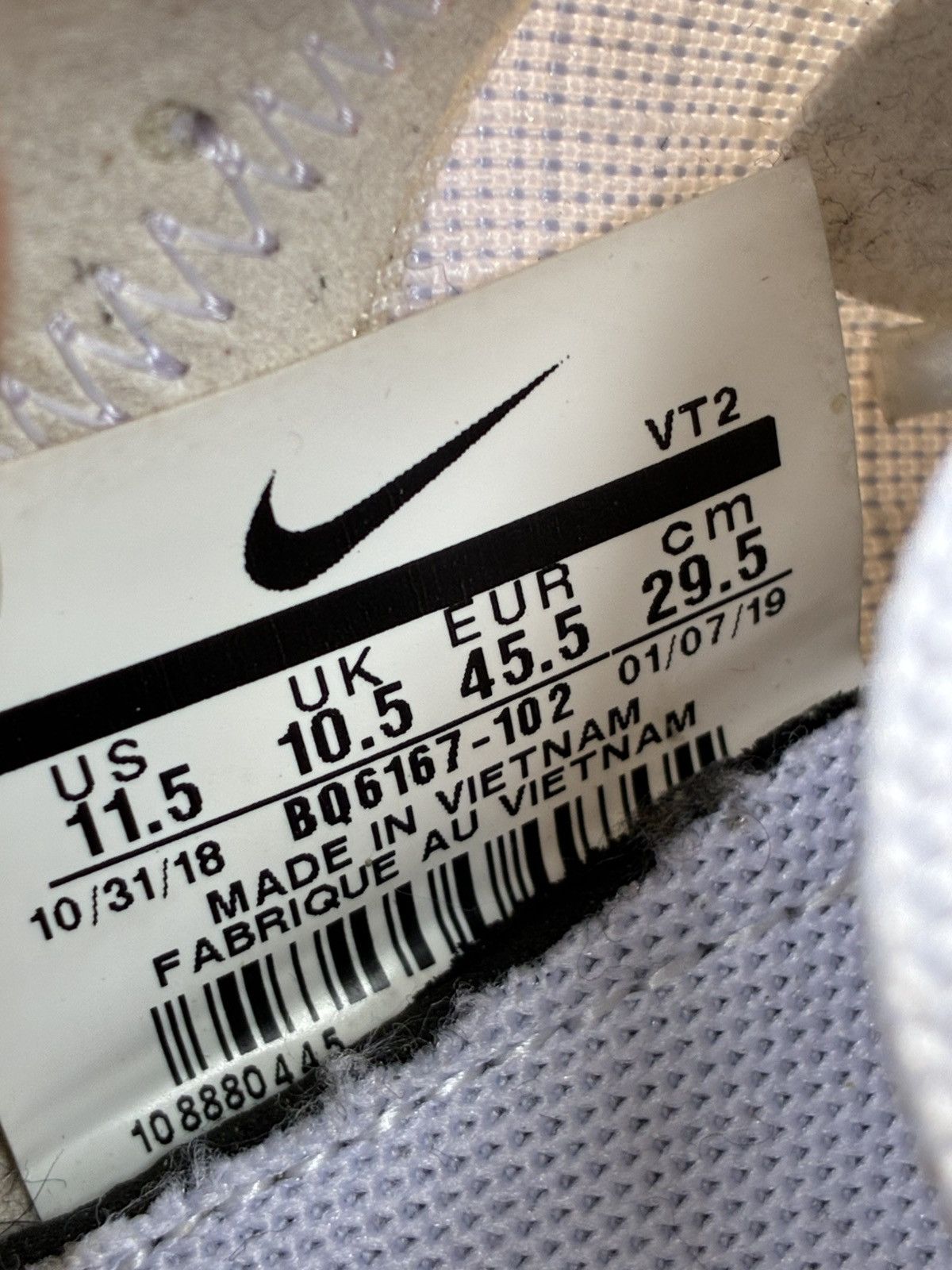 Nike Nike React Element 55 White University Red Running Men 11.5 Size US 11.5 / EU 44-45 - 7 Thumbnail