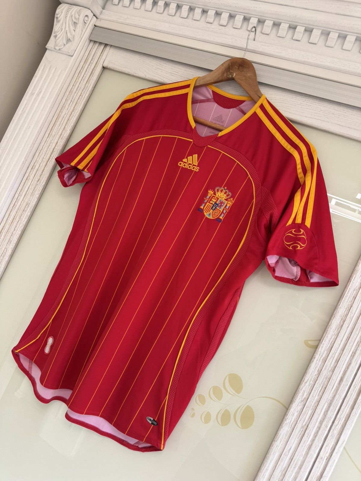 Adidas Vintage Spain 2006-2007 Home Soccer Jersey Football Shirt Size US S / EU 44-46 / 1 - 3 Thumbnail