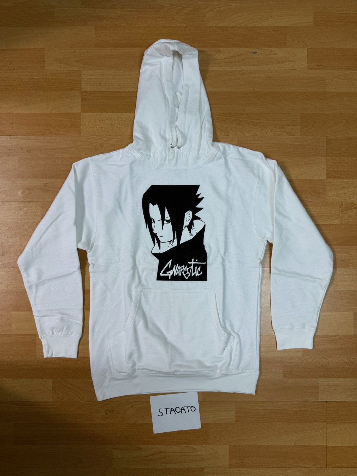 Glo Gang × Gnarcotic Gnarcotic Naruto Sasuke Hoodie White Medium Size US M / EU 48-50 / 2 - 1 Thumbnail