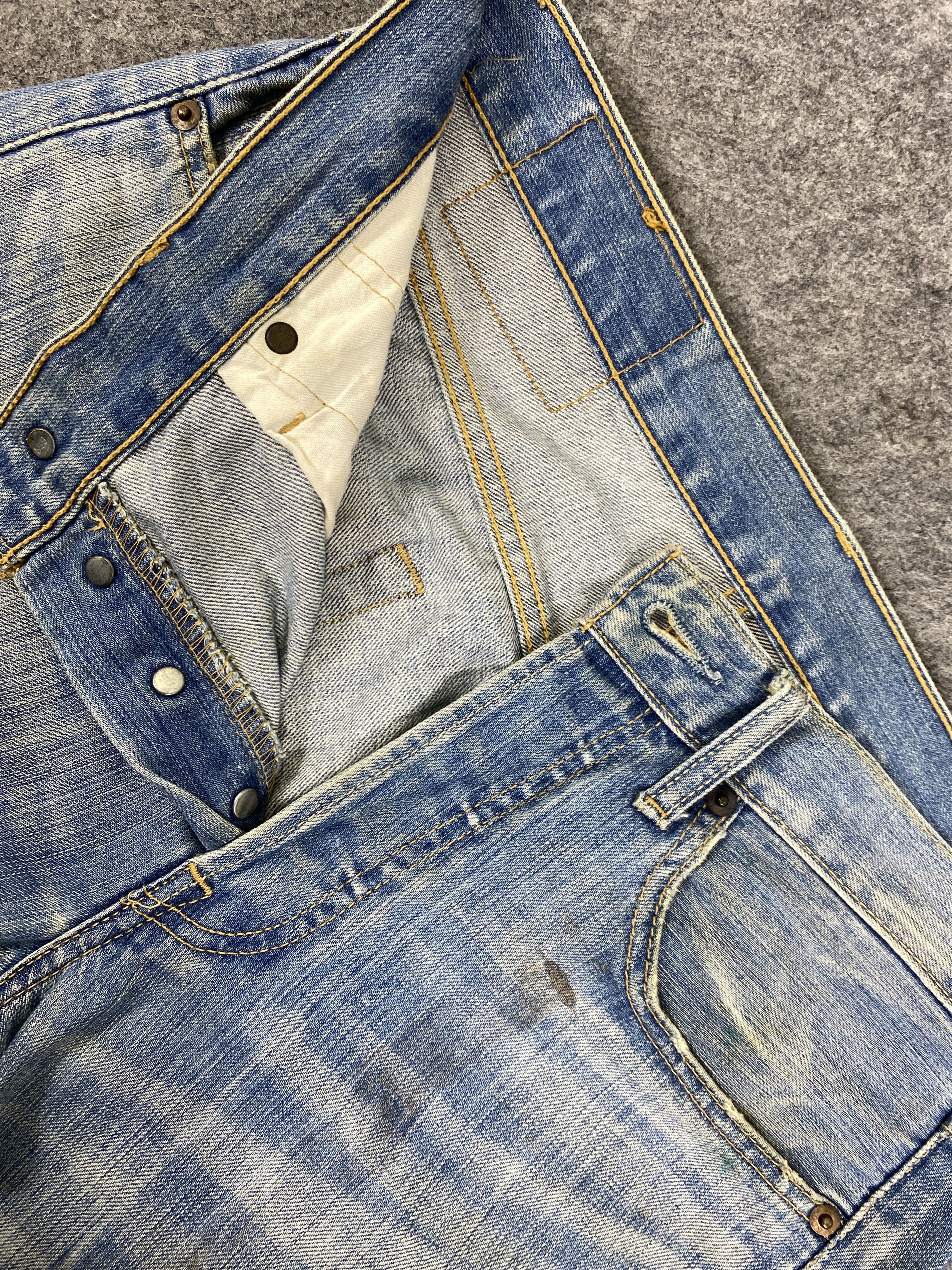 Levi's Faded Blue Vintage Levis 501 Jeans 30x29 - JN3132 Size US 30 / EU 46 - 7 Thumbnail