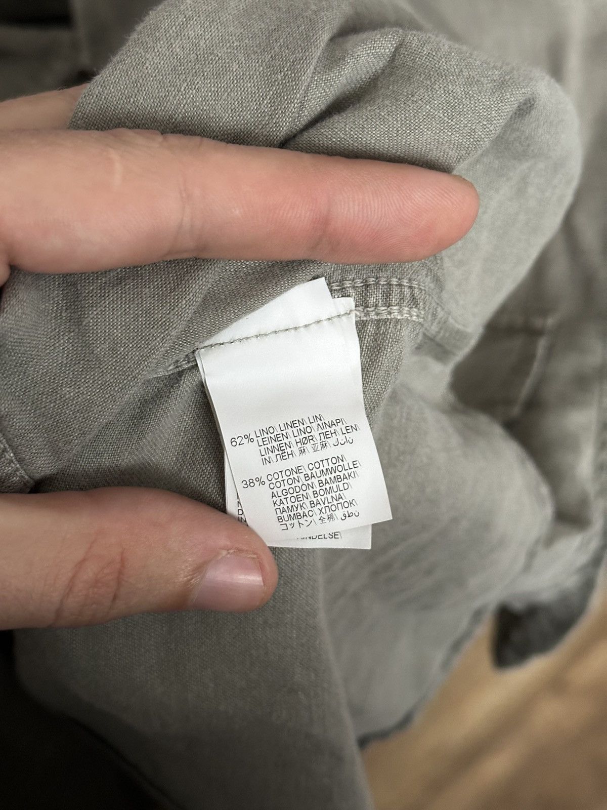 Brunello Cucinelli Brunello Cucinelli Linen Shirt Button Up Size US L / EU 52-54 / 3 - 13 Thumbnail