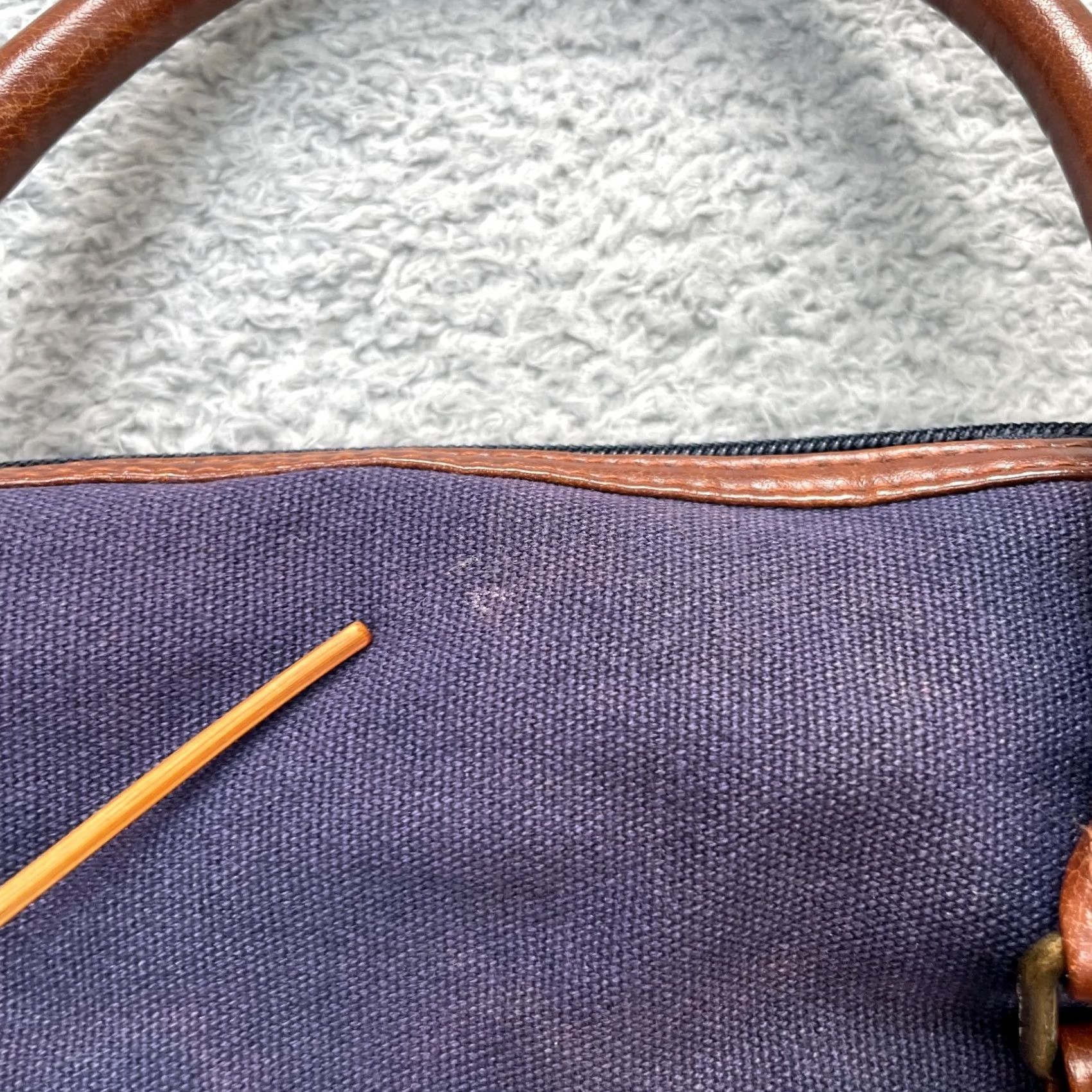 Ralph Lauren VTG Ralph Lauren Polo Bag Large Blue Canvas Duffle Travel Leather Trim Weekender Bag Size US L / EU 52-54 / 3 - 6 Thumbnail