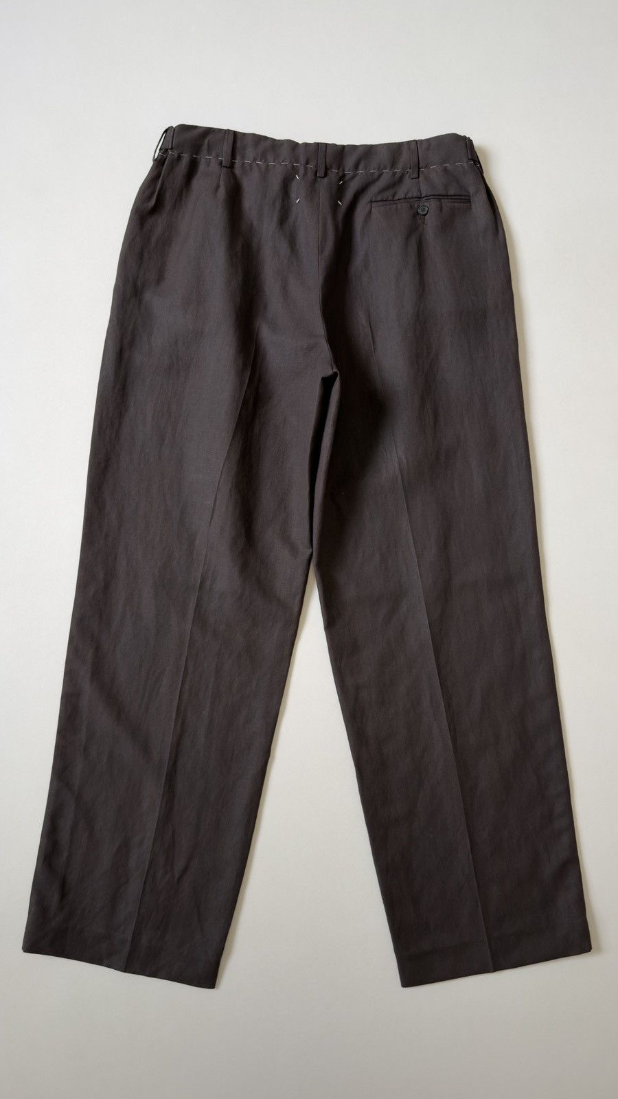 Maison Margiela S/S 23 Brown Over Dyed Wide Leg Pants Size US 36 / EU 52 - 16 Thumbnail