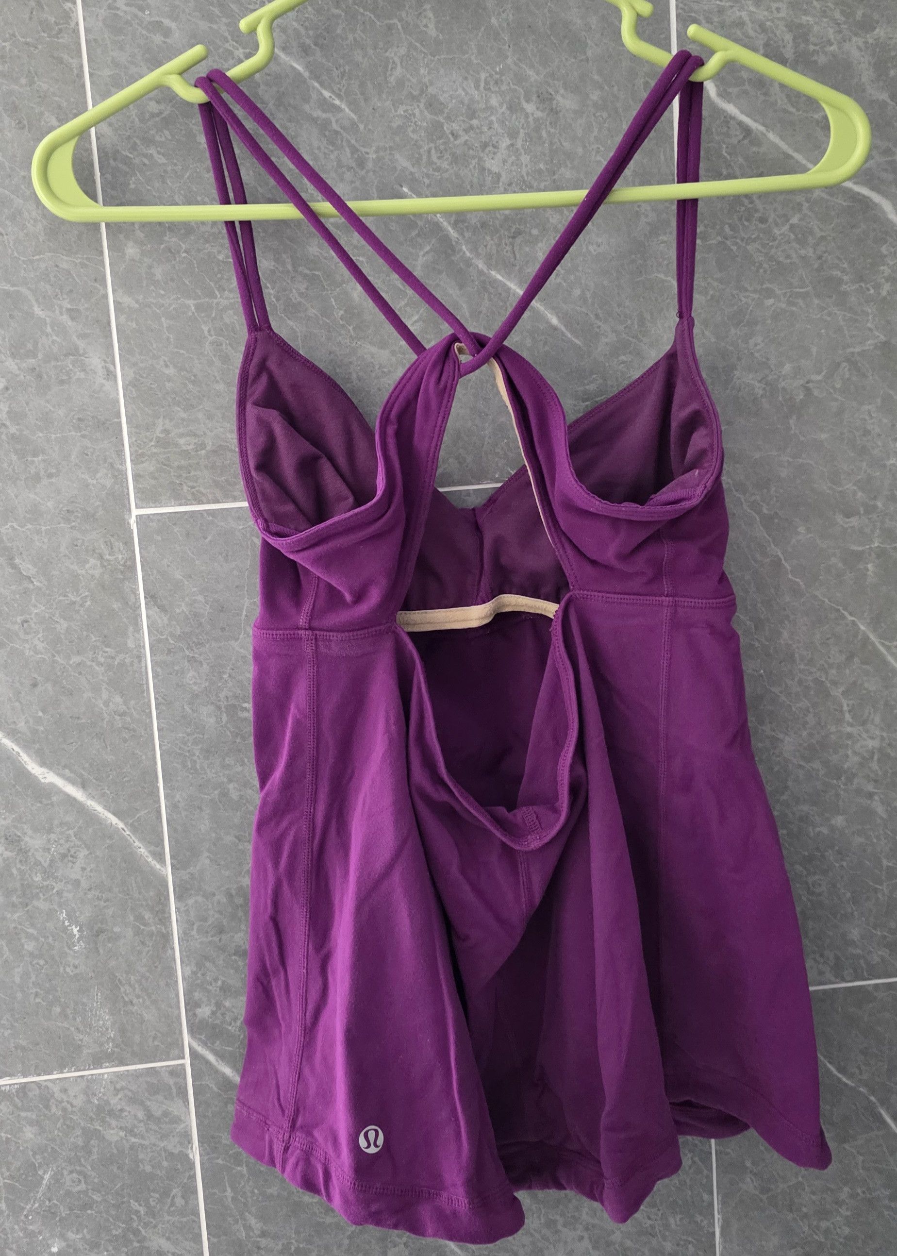 Lululemon Lululemon Ruched Purple Built In Bra Tank Top Size 8 Size M / US 6-8 / IT 42-44 - 2 Thumbnail