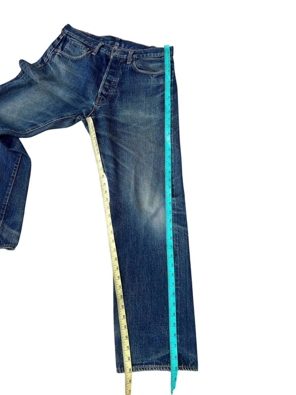 Denime Vintage DENIME Japan Dirty Mud Denim Selvedge Jeans Size US 31 - 6 Thumbnail