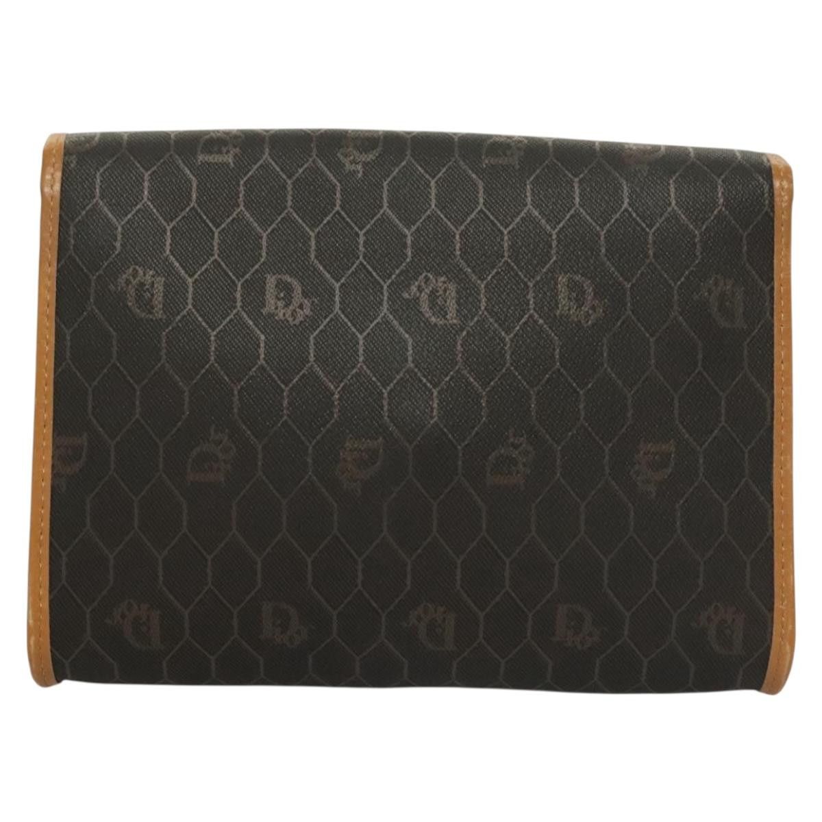 Dior DIOR Honeycomb Canvas Chain Shoulder Bag Pvc Black Gold Size ONE SIZE - 3 Thumbnail