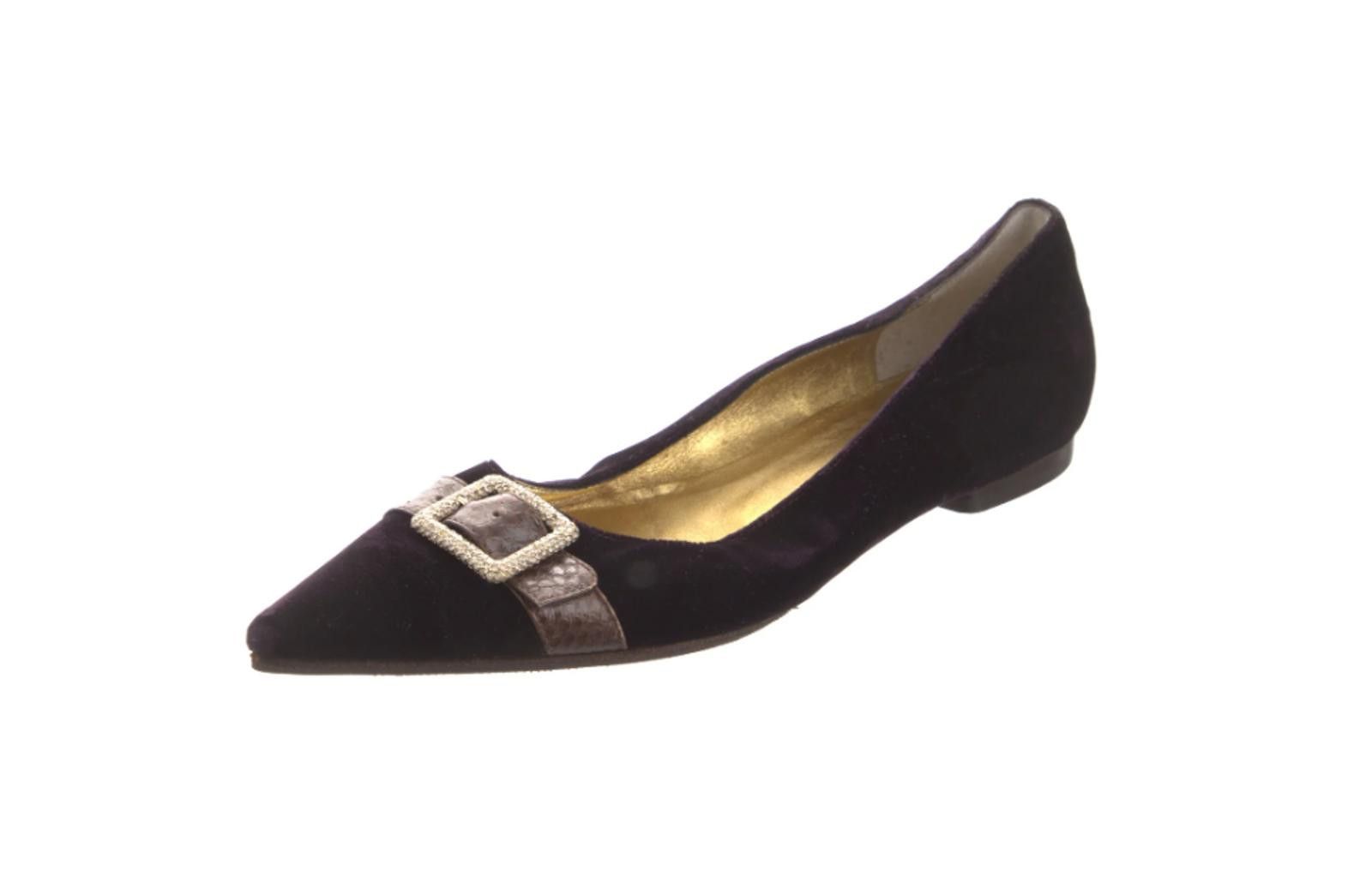 Dolce & Gabbana Dolce & Gabbana Purple Velvet Flats, Sz IT 37.5 US 6.5 Size US 6.5 / IT 36.5 - 2 Thumbnail
