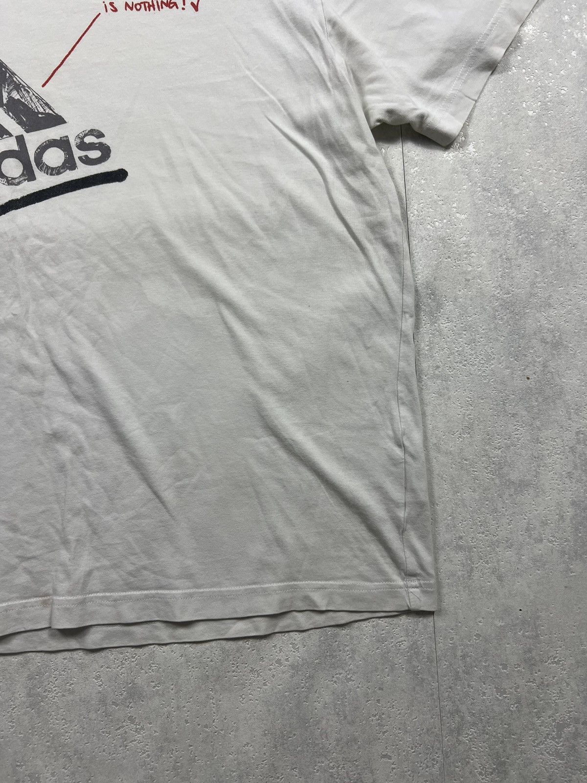 Adidas 00’s ADIDAS RETRO IMPOSSIBLE IS NOTHING BIG LOGO TEE Size US XL / EU 56 / 4 - 6 Thumbnail
