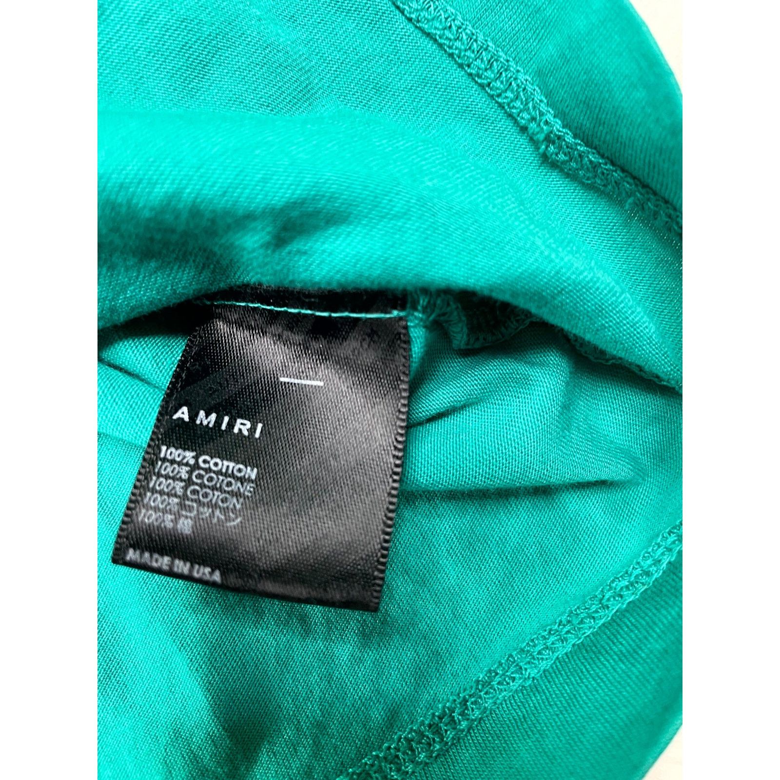Amiri Amiri MA Teal & White Tee Size US L / EU 52-54 / 3 - 4 Thumbnail