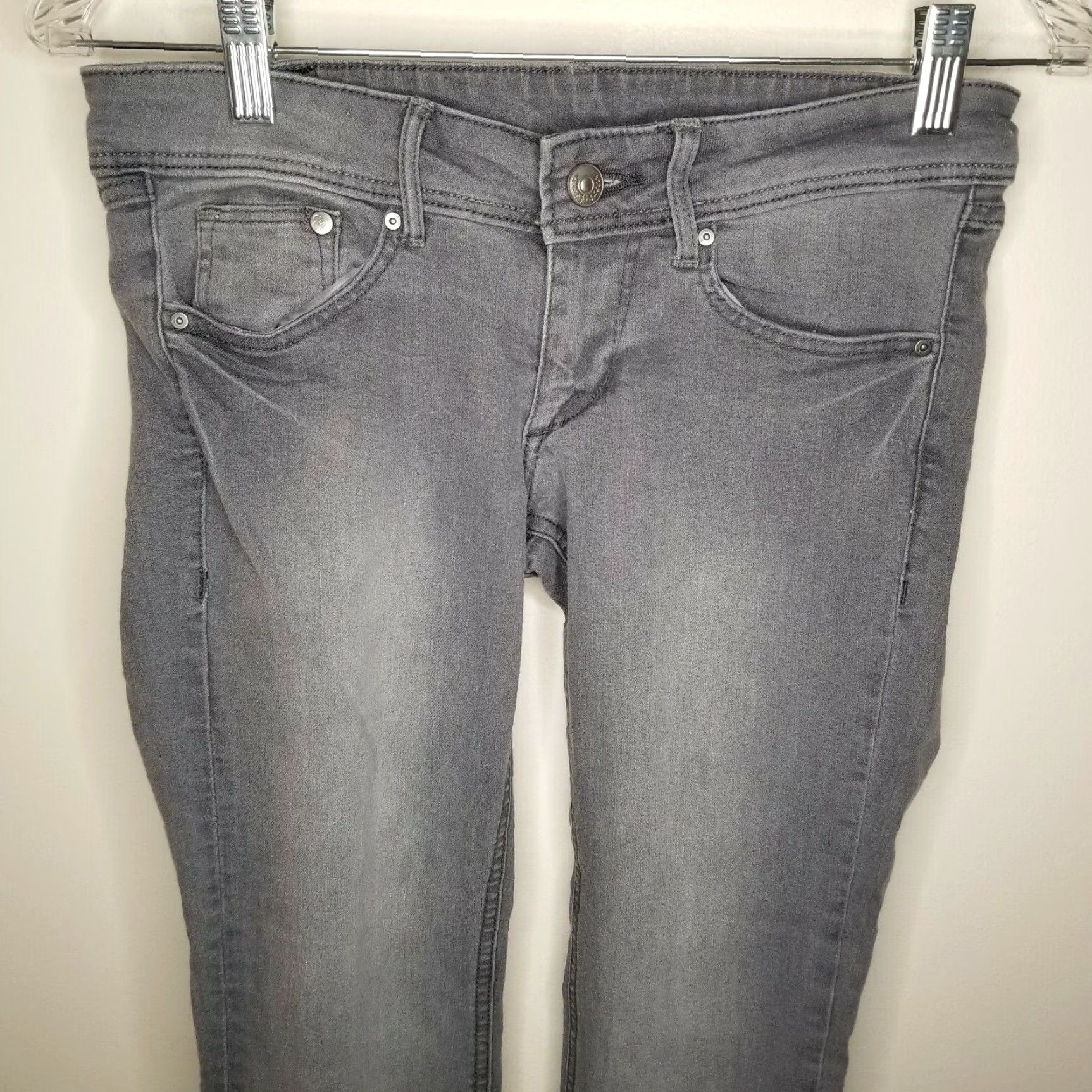 Denime & Denim Women's Super Skinny Low Waist Jeans Size 25 Gray Size 42" / US 20 - 2 Thumbnail
