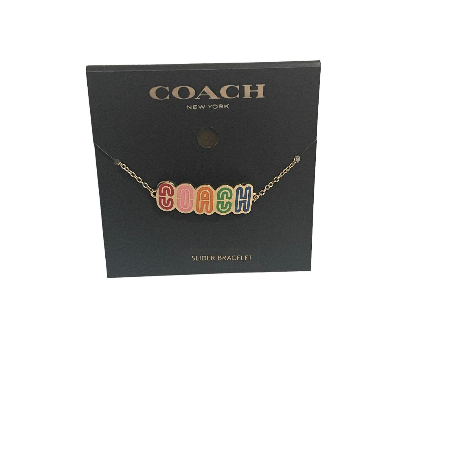 Coach Coach Slider Bracelet Logo Retro Slider Bracelet New Size ONE SIZE - 3 Thumbnail