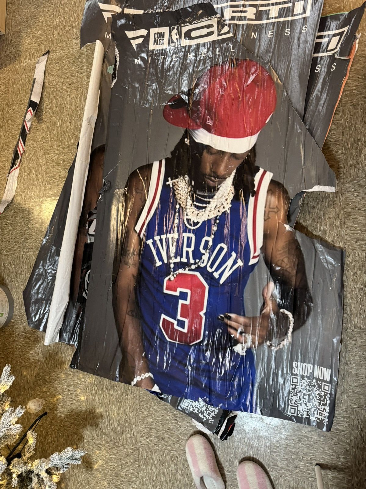 Nike Mitchell & Ness playboi carti poster Size US XL / EU 56 / 4 - 3 Thumbnail