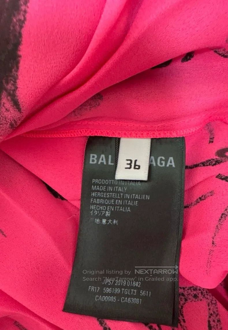 Balenciaga Balenciaga Hand-drawn graffiti dress Size XS / US 0-2 / IT 36-38 - 6 Thumbnail