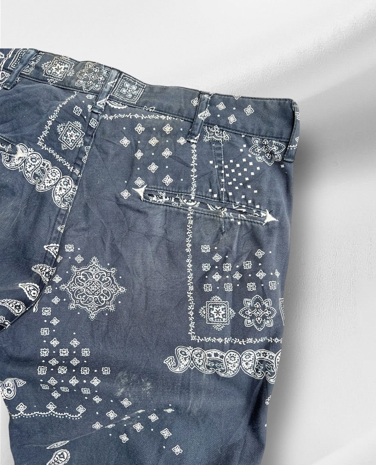 Japanese Brand × Kapital × Spellbound Vintage Spellbound DMG Japan Bandana Navy Mens Size US 30 / EU 46 - 14 Thumbnail