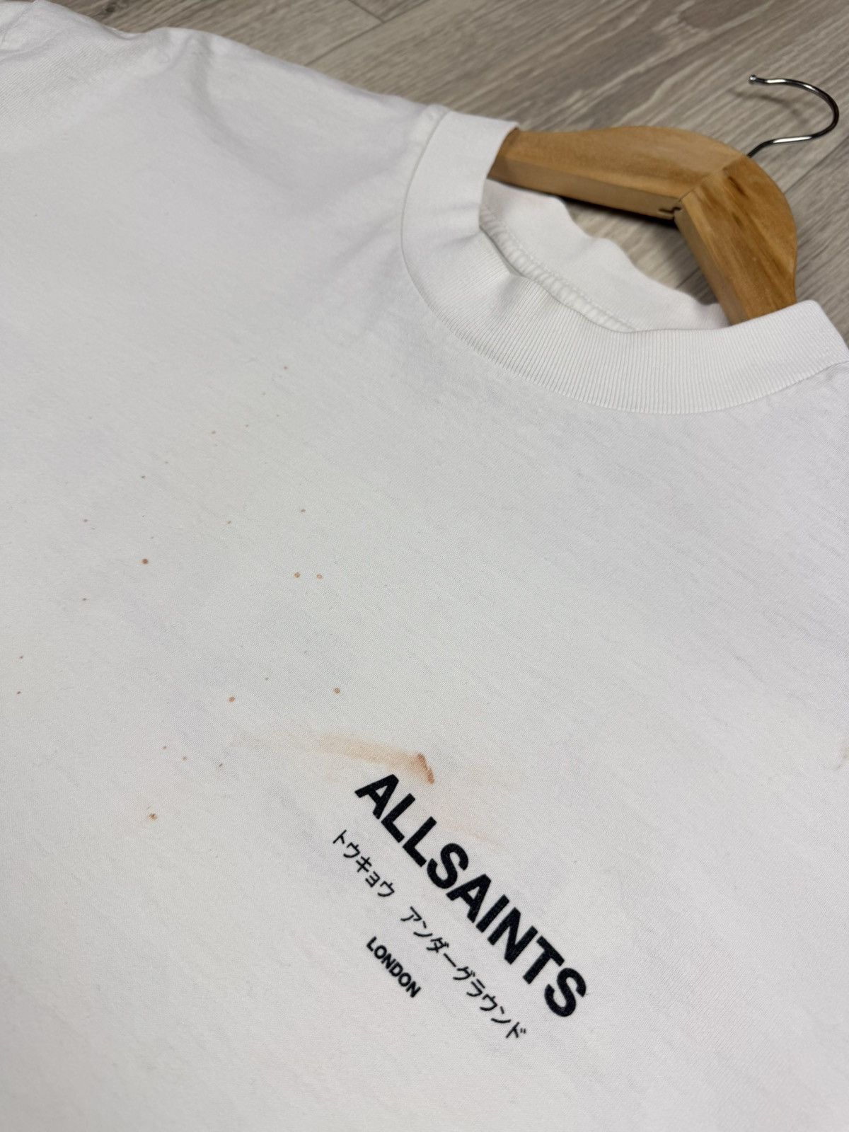 Allsaints Allsaints London Oversized Big Logo T Shirt Size US S / EU 44-46 / 1 - 6 Thumbnail
