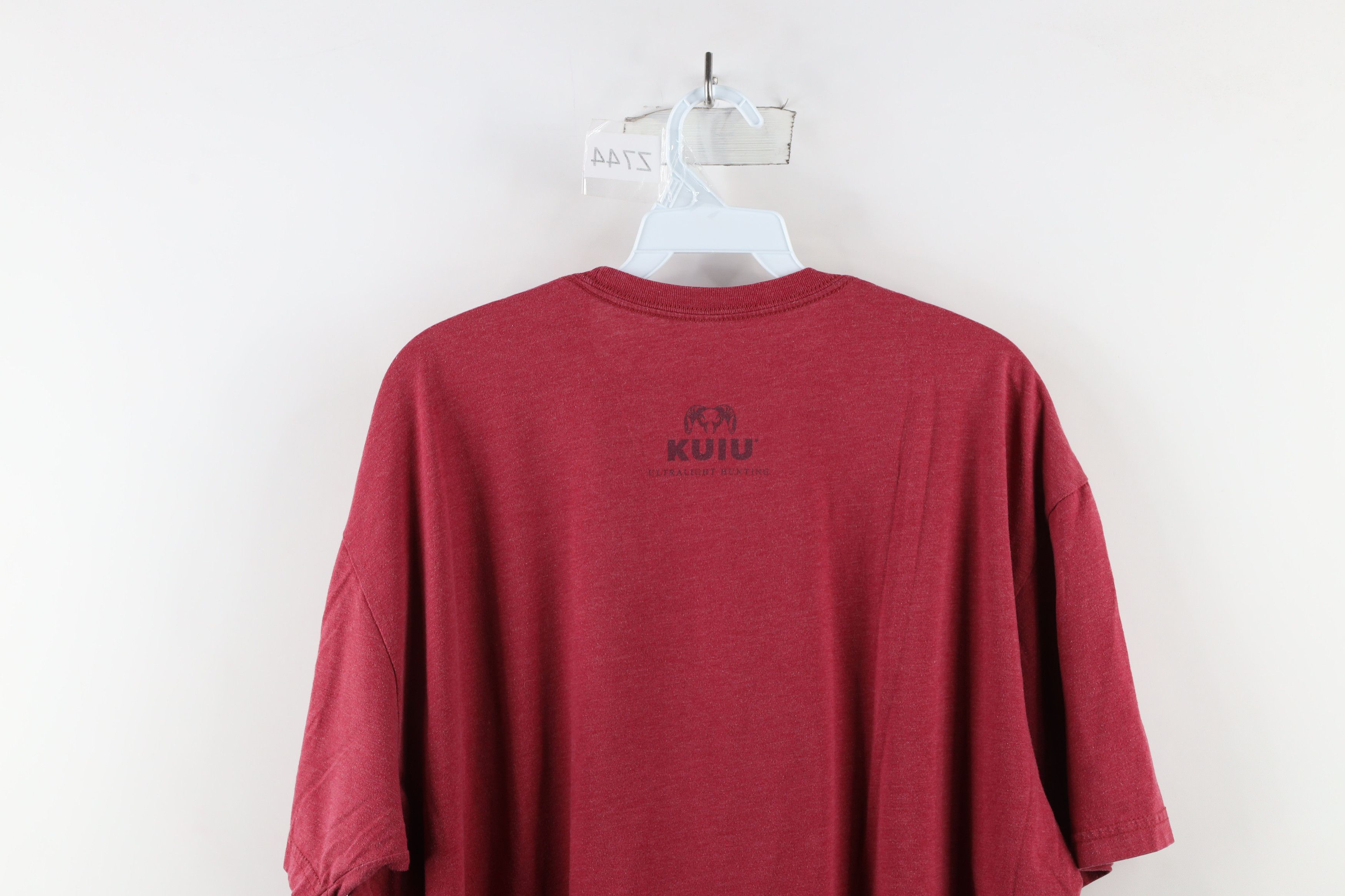 Vintage Kuiu Spell Out Ultralight Hunting Short Sleeve T-Shirt Red Size US XXL / EU 58 / 5 - 10 Thumbnail