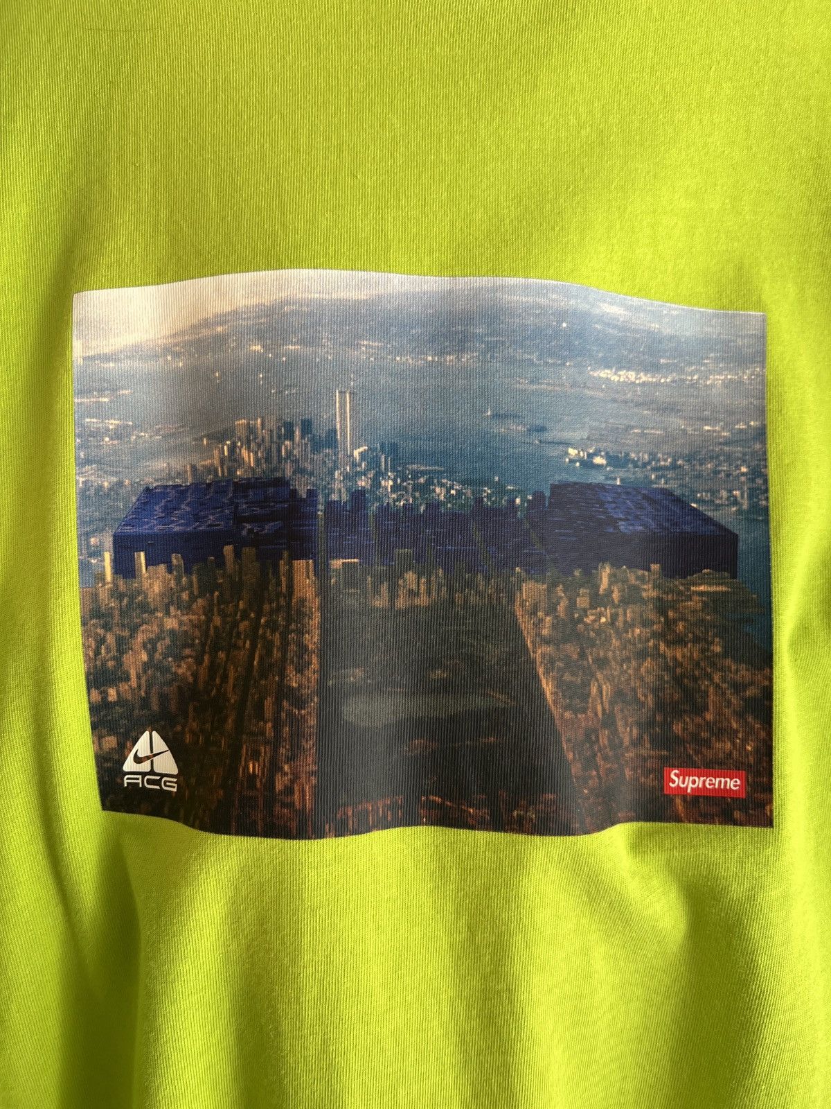 Nike ACG × Supreme Supreme x Nike ACG Grid Tee XL Green Size US XL / EU 56 / 4 - 3 Thumbnail