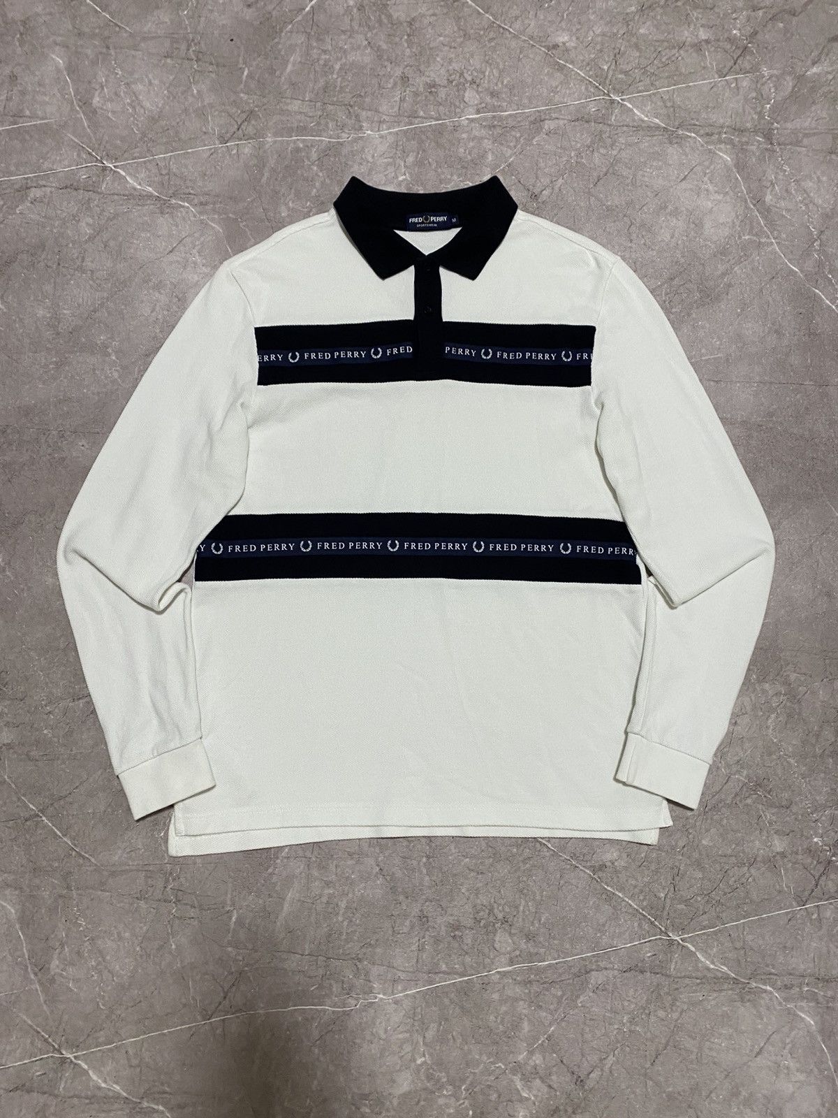 Fred Perry Vintage Y2K Sportswear Fred Perry Long Sleeve Polo T Shirt Size US M / EU 48-50 / 2 - 2 Thumbnail