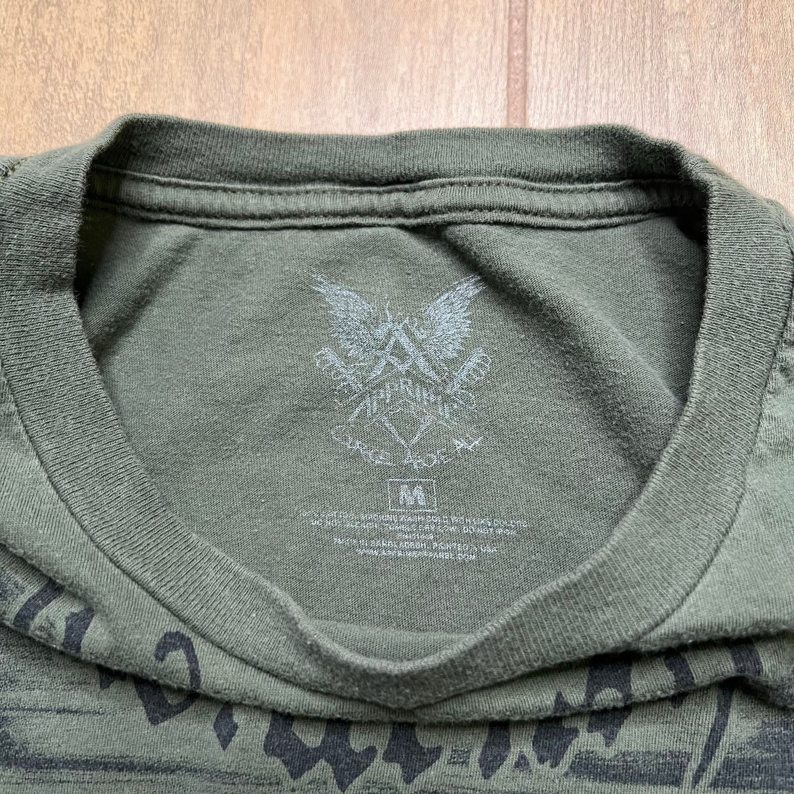 Vintage Apprime US Army Shirt Mens Medium Death To The Wicked Troops Size US M / EU 48-50 / 2 - 2 Thumbnail