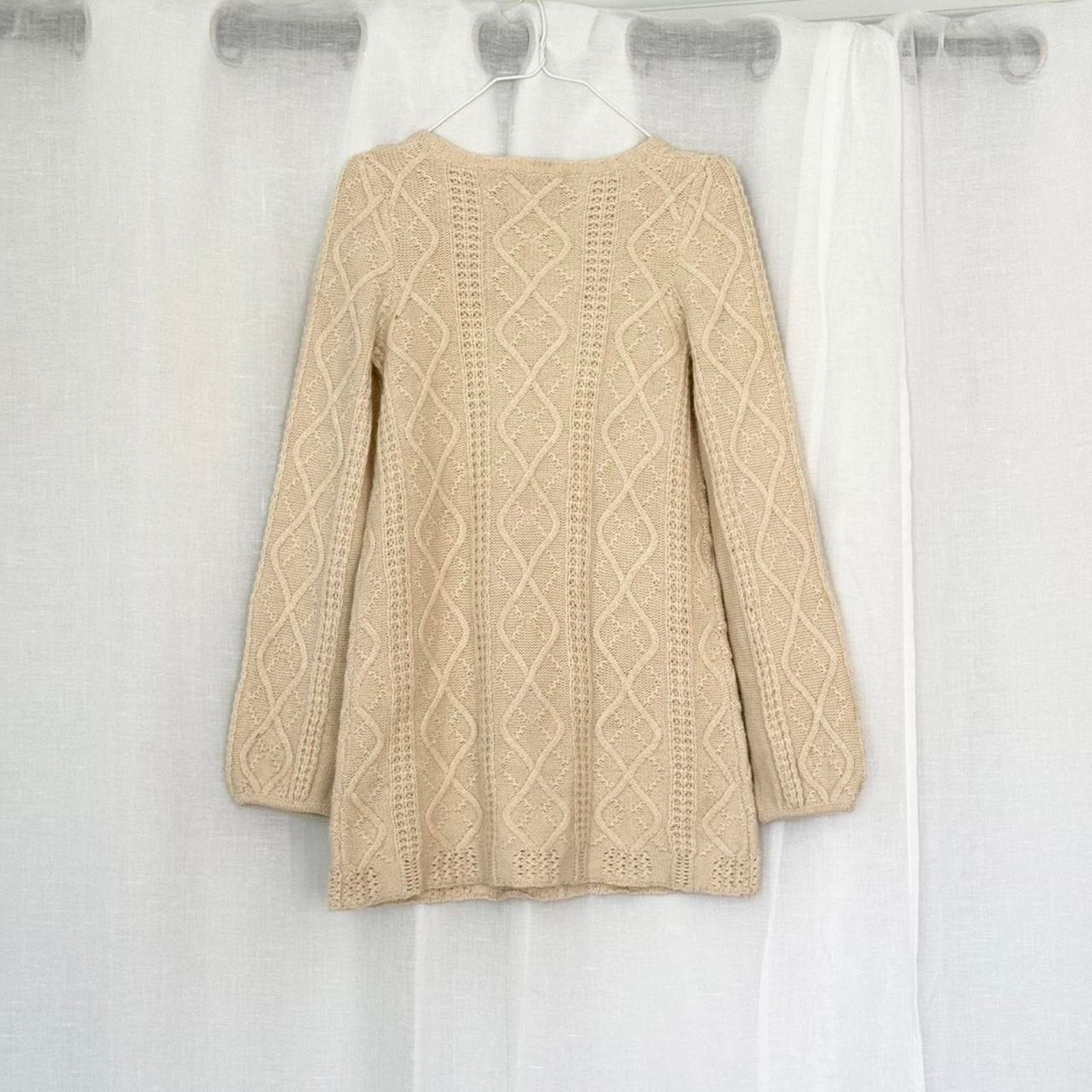 Juicy Couture ✿ juicy couture cable knit sweater babydoll dress ✿ Size S / US 4 / IT 40 - 5 Thumbnail