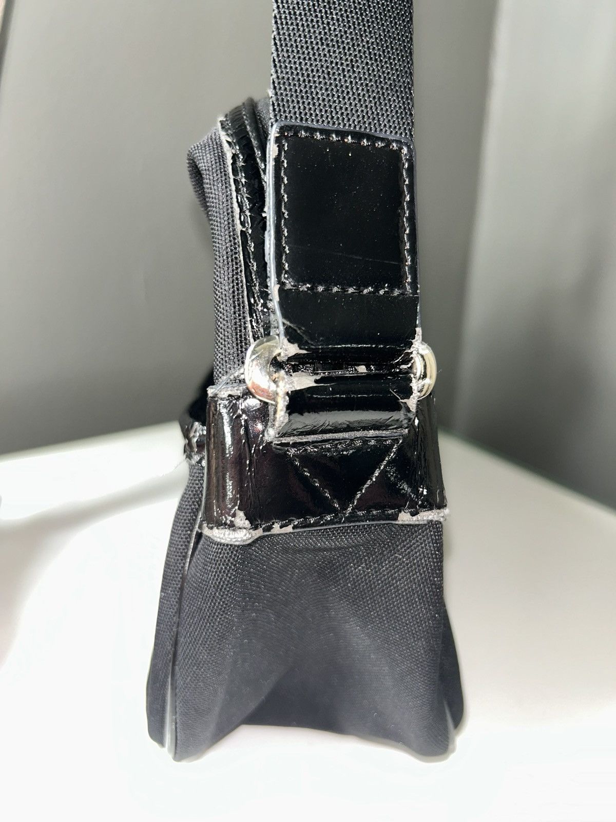 agnes b. Agnes B. Vintage Black Nylon Crossbody Bag (project piece) Size ONE SIZE - 12 Thumbnail