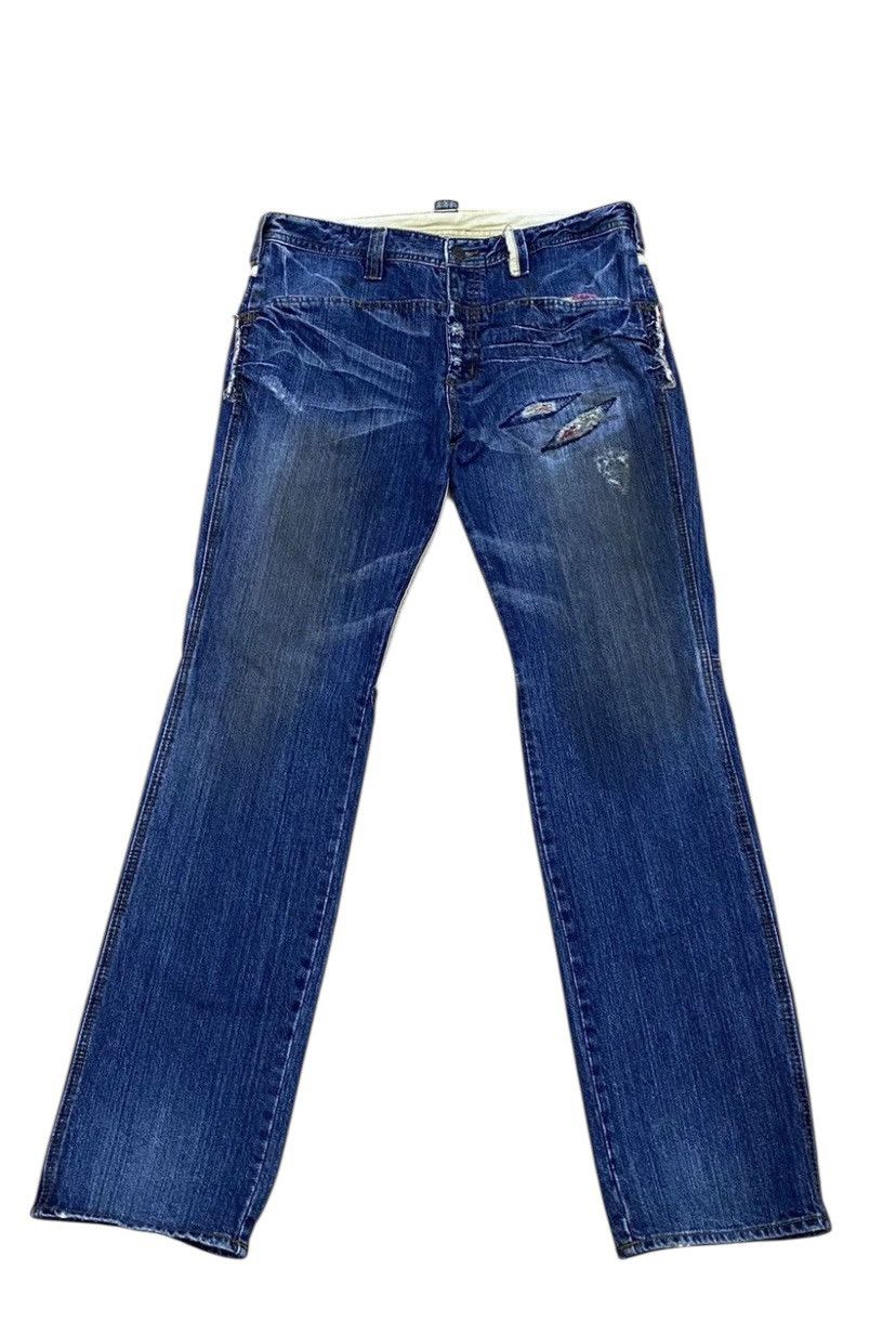Rare distressed Japan PPFM patches Punk jean Pant