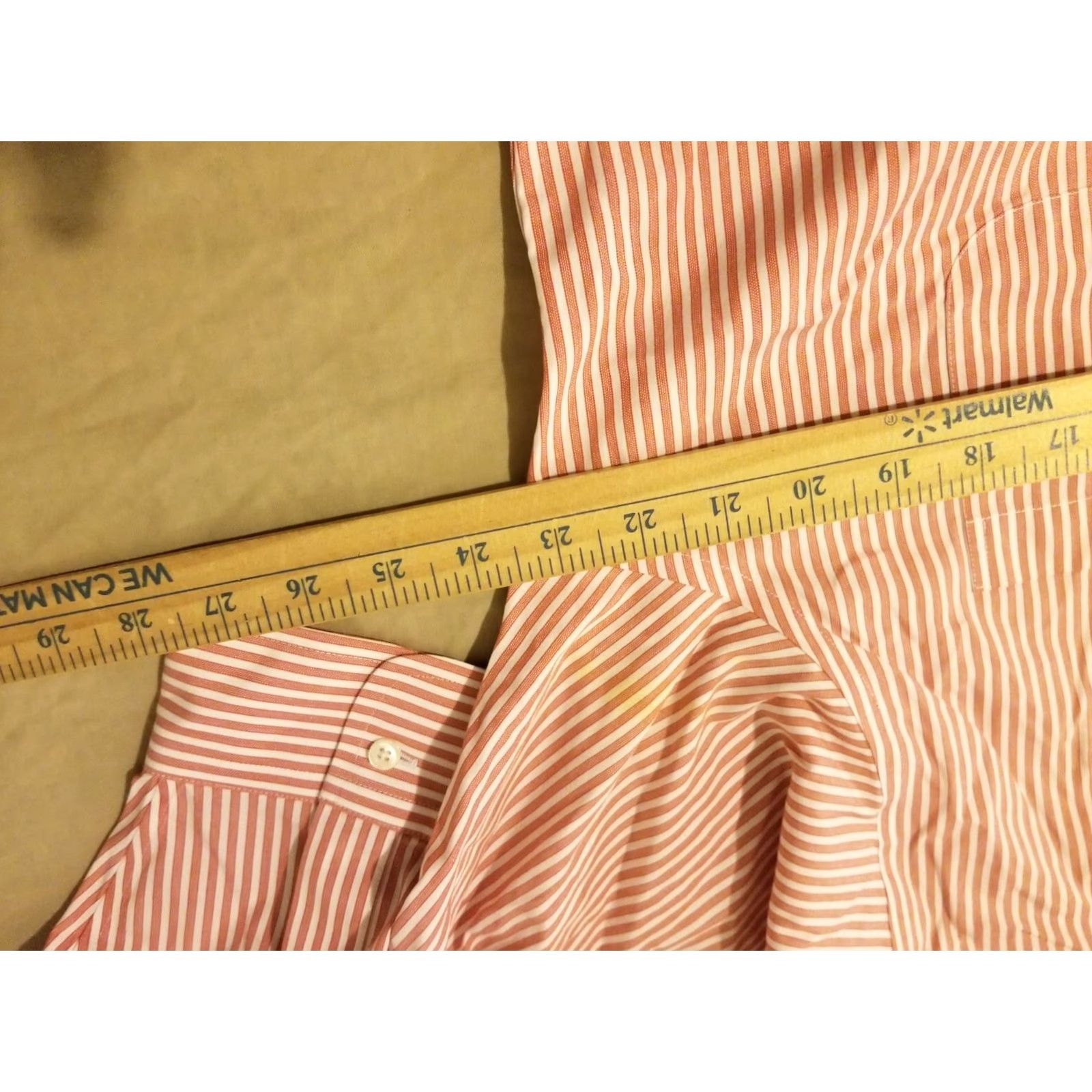 Brooks Brothers VINTAGE Brooks Brothers Dress Shirt 16.5 34 Red Cotton Button Mens 16.5 34 Cotton Shirt Men's Dress Shirt Red Button Brooks Brothers Size 46R - 4 Thumbnail