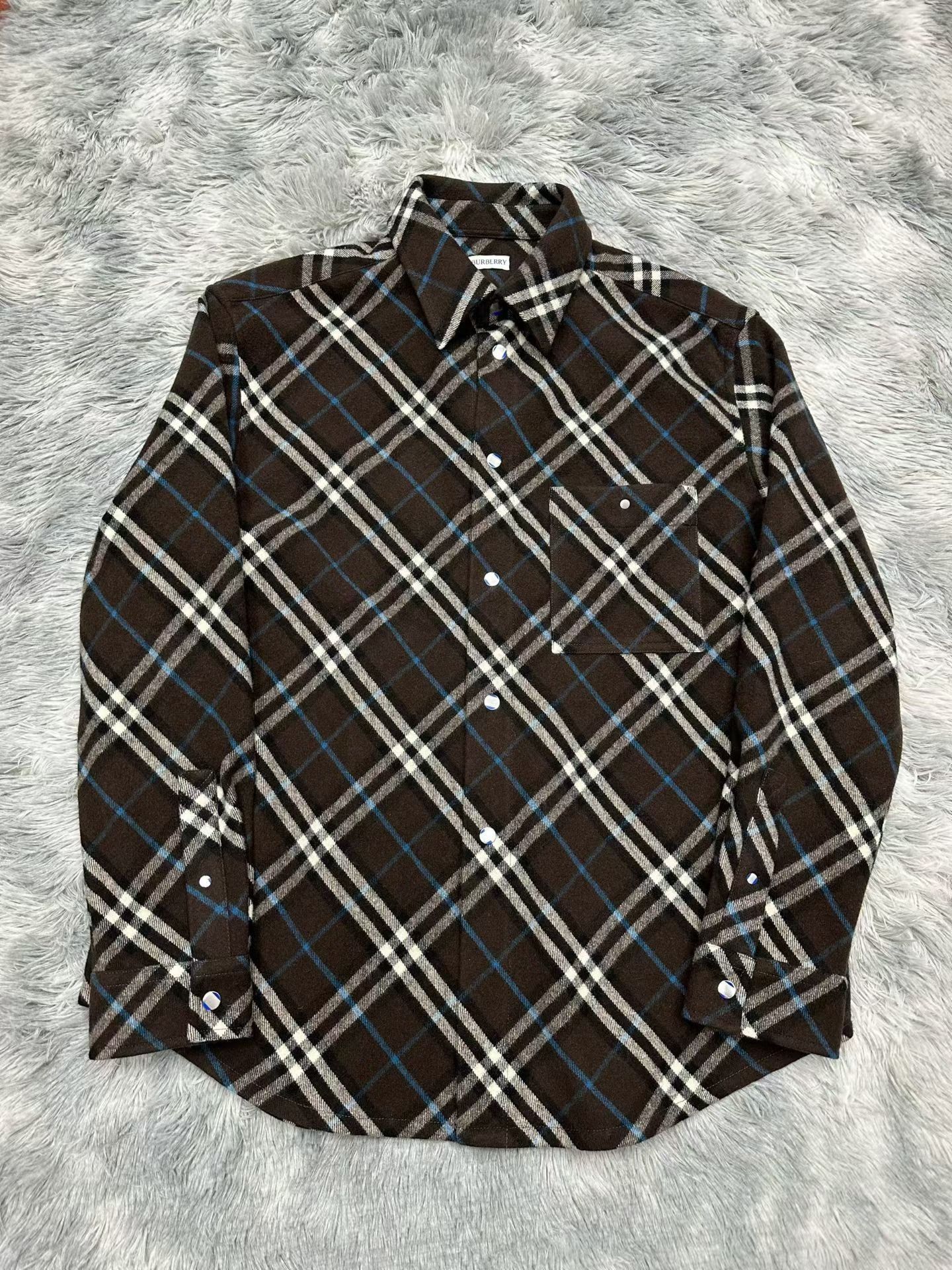 Burberry Burberry Wool Plaid Shirt xl Men Size US XL / EU 56 / 4 - 1 Thumbnail