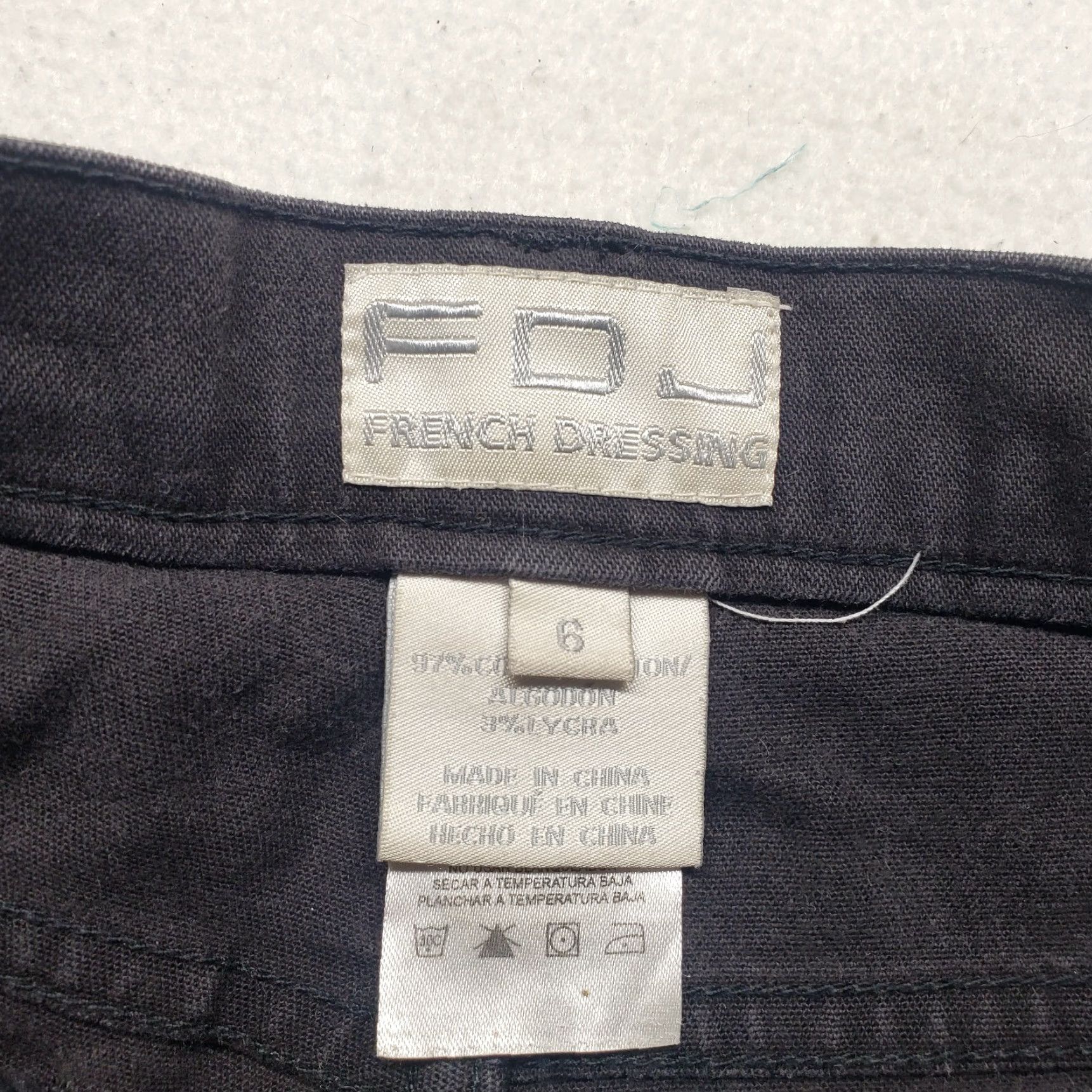 Vintage FDJ French Dressing Jeans Skinny Slim Jegging Black Stretch Women's Size 6 Size 28" / US 6 / IT 42 - 3 Thumbnail