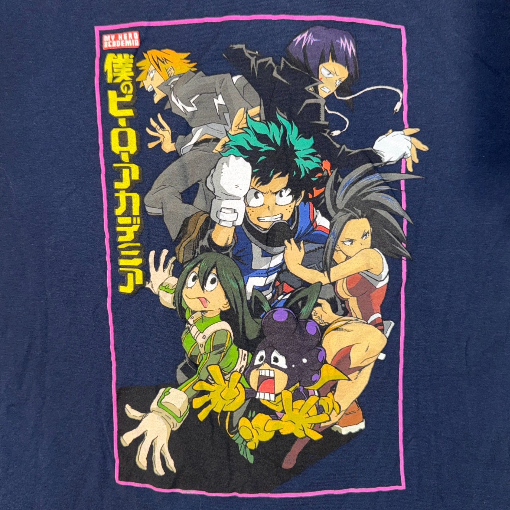 Vintage My Hero Academia Tshirt Blue Anime Class 1A Izuku Midoriya Deku Tsuyu Asui - M Size US M / EU 48-50 / 2 - 3 Thumbnail