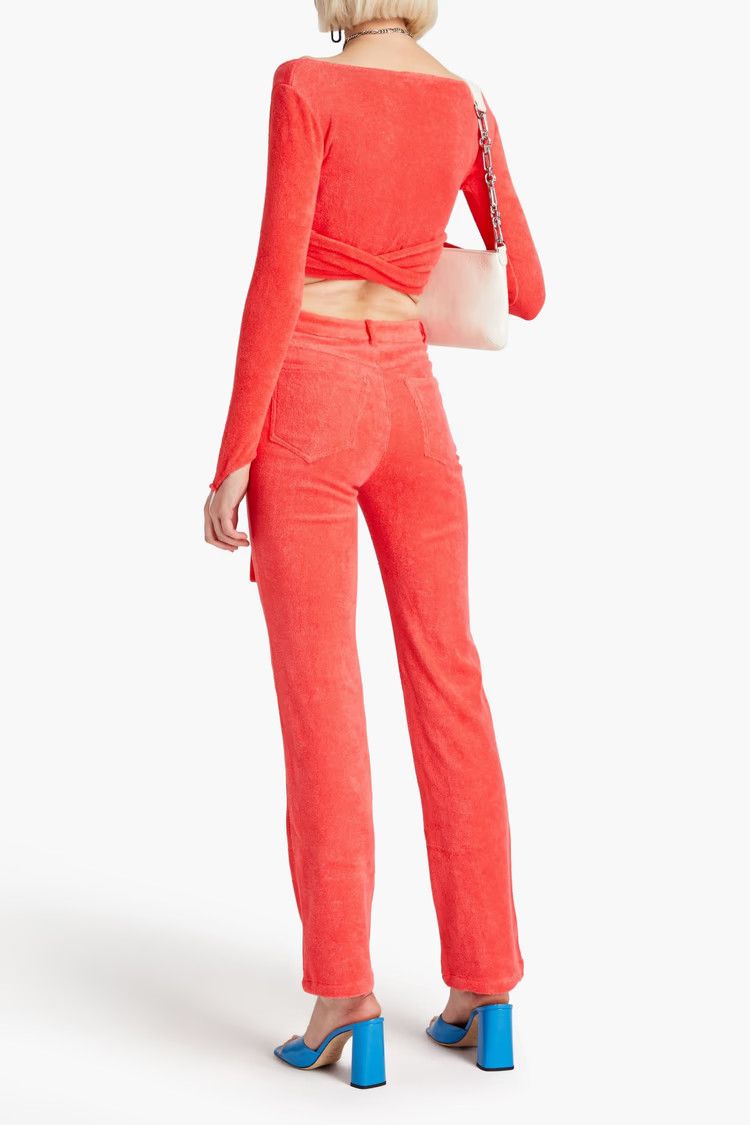 Maisie Wilen o1mle0425 Dramady Wrap Around Top in Red Size M / US 6-8 / IT 42-44 - 3 Thumbnail