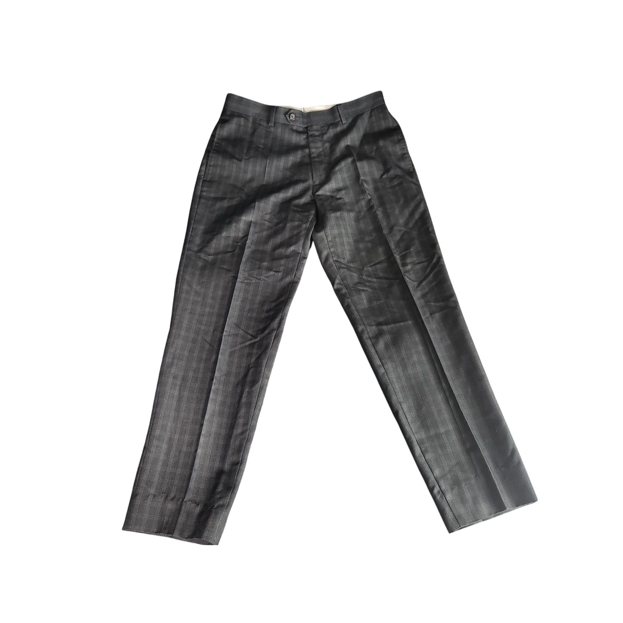 Ralph Lauren Ralph Lauren Dress Pants Men Sz 32x30 Black PInstripe Plaid Size 34S - 1 Thumbnail