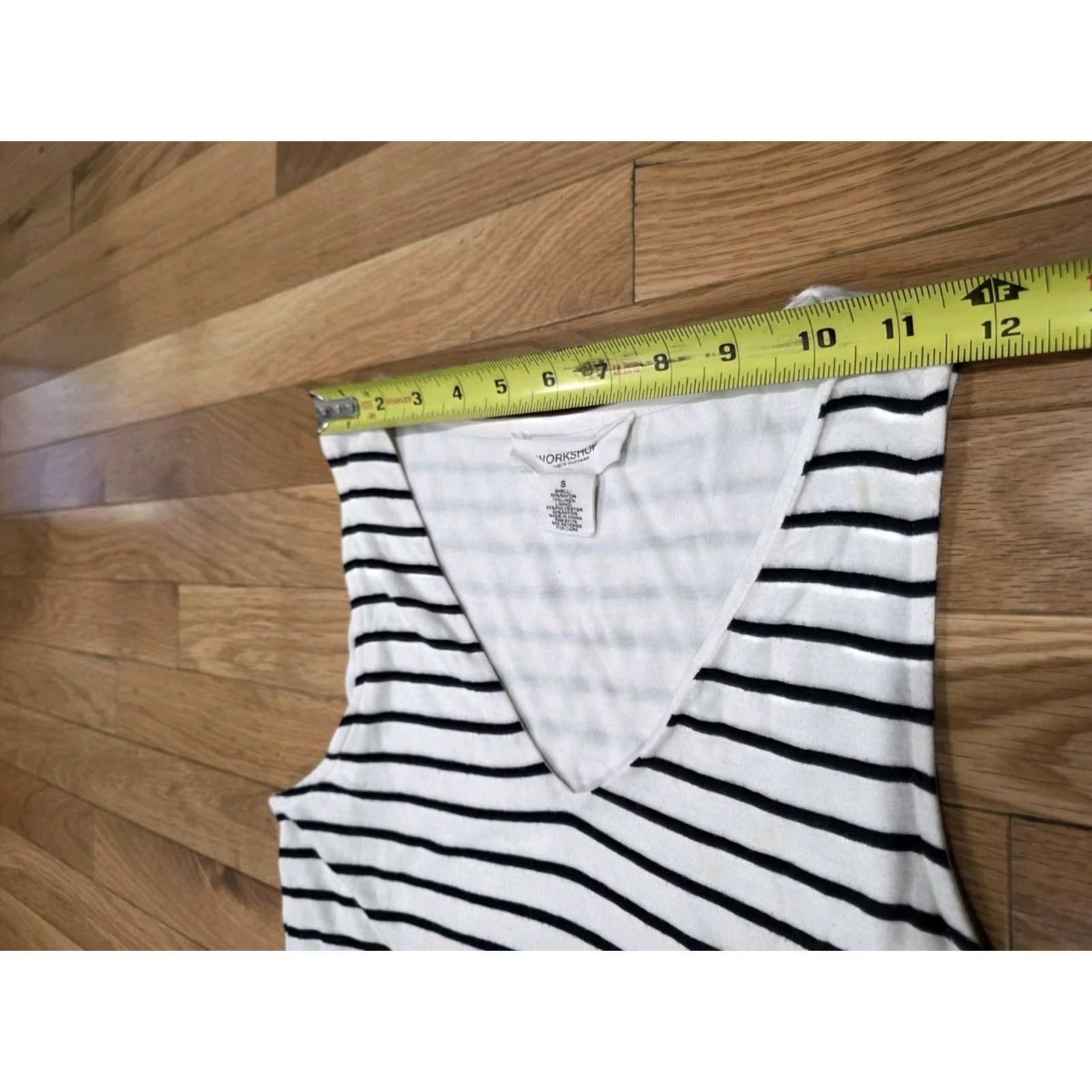 Vintage Workshop Sleevless Striped Dress Hi Lo Small Dress Length Knee White Womens A-Line Mermaid Mini Maxi Knee Length S Sleeveless Size S / US 4 / IT 40 - 2 Thumbnail