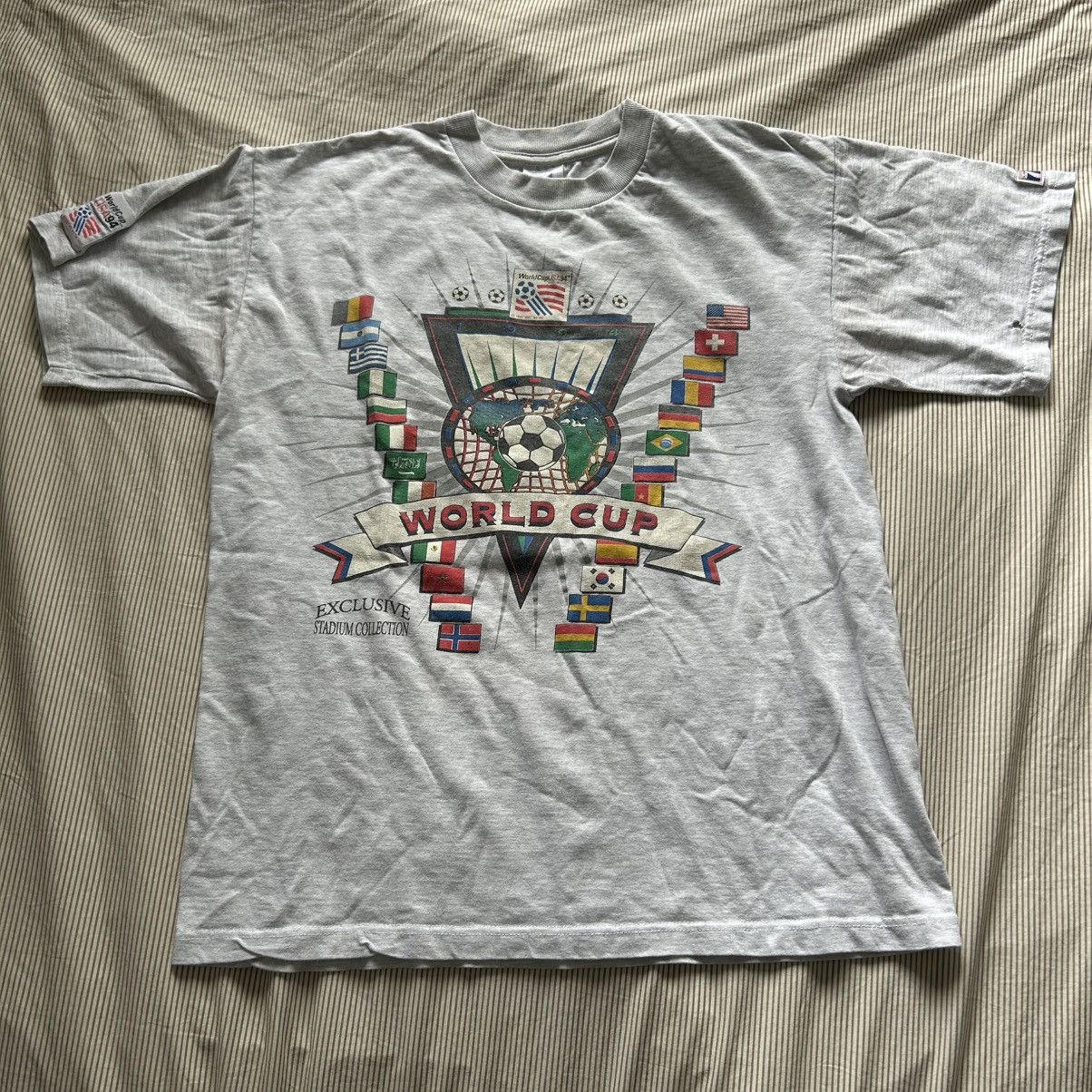 Logo 7 American Vintage Gray World Cup USA94 Short Sleeve Tee Size US L / EU 52-54 / 3 - 1 Thumbnail
