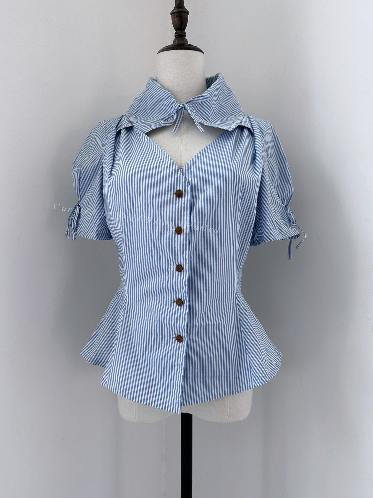 Vivienne Westwood Vivienne Westwood Red Label Vintage Blue Stripe Shirt Size M / US 6-8 / IT 42-44 - 1 Thumbnail