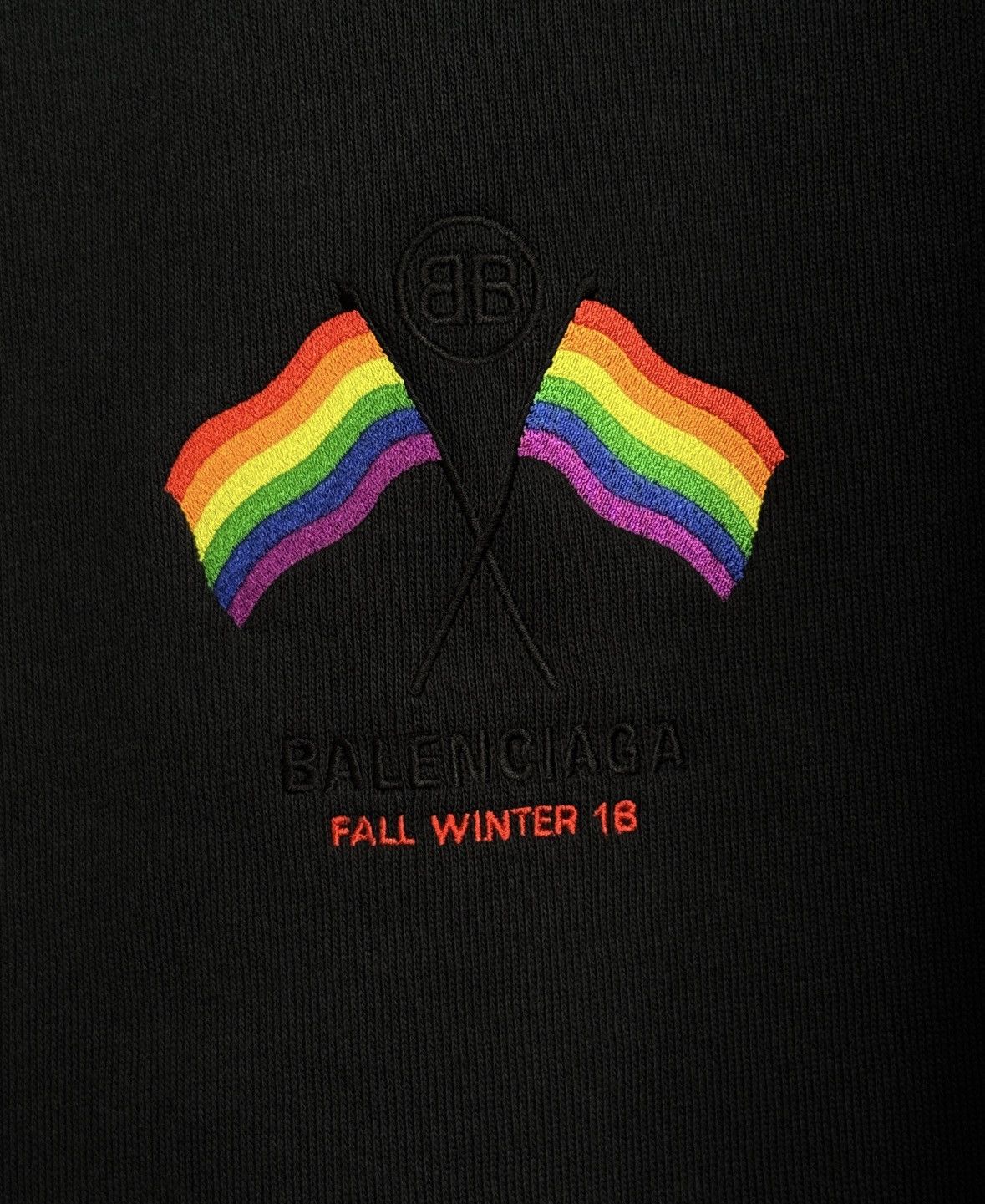 Balenciaga Balenciaga Rainbow Flag Quarter-zip AW18 Size US XS / EU 42 / 0 - 6 Thumbnail
