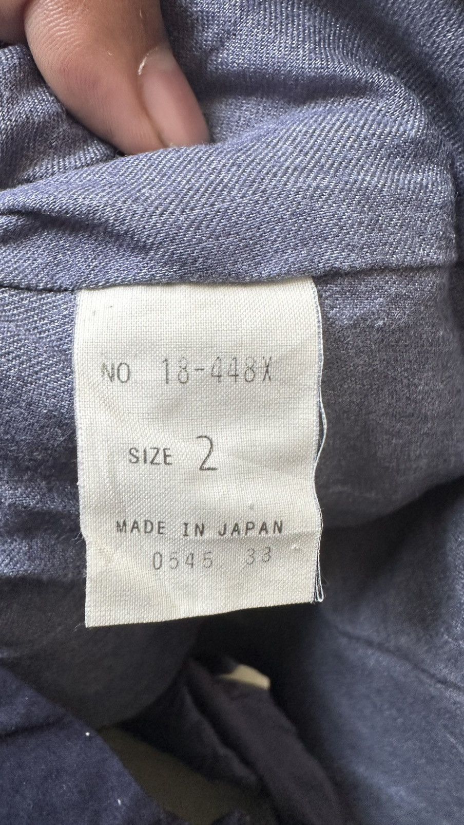 Japanese Brand D.M.G. BY DOMINGO INDIGO BUTTON UP JACKET Size US M / EU 48-50 / 2 - 9 Thumbnail