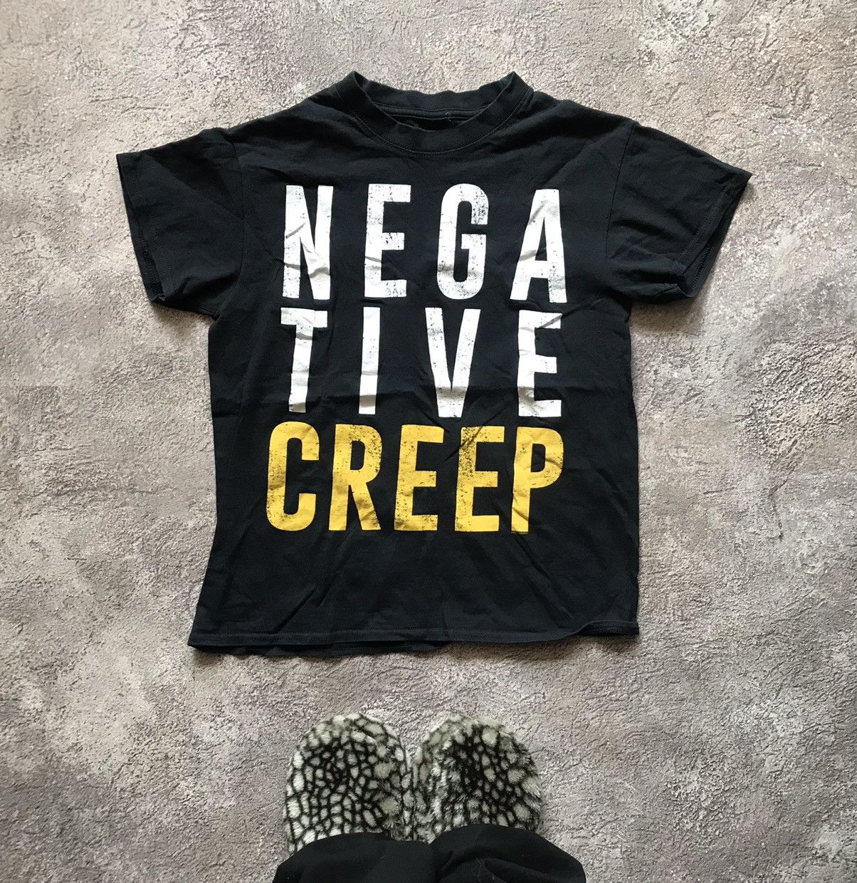 Vintage Vintage 90s Nirvana Negative Creep Graphic Tee Grunge Slim S Size US S / EU 44-46 / 1 - 1 Thumbnail