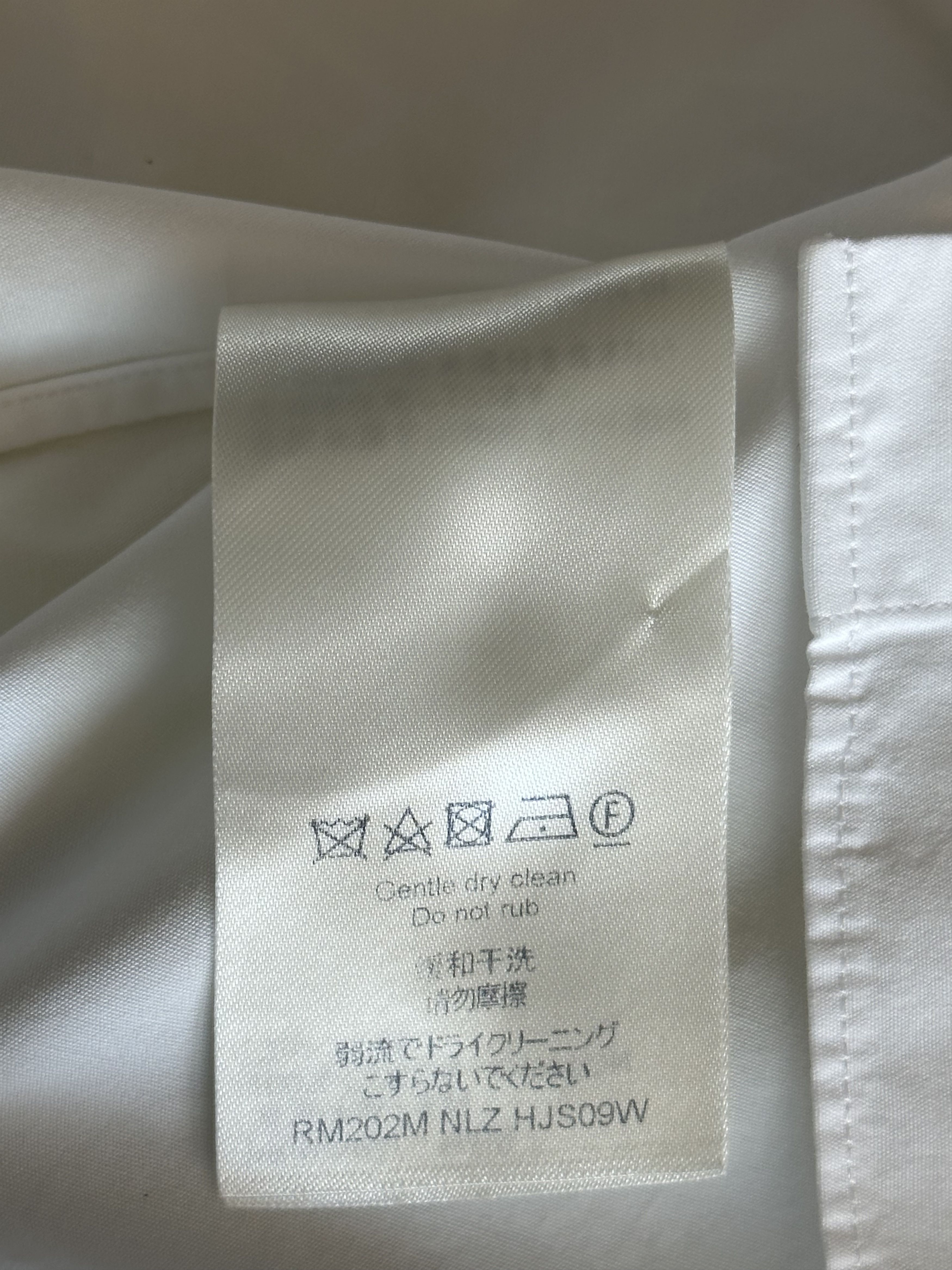 Louis Vuitton Louis Vuitton Nigo White Embroidered Logo Button Up Shirt Size US XXL / EU 58 / 5 - 4 Thumbnail