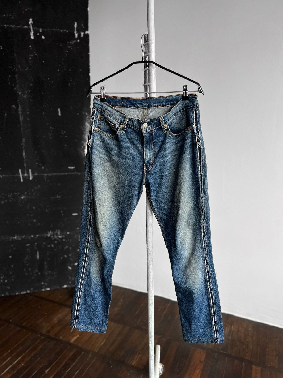 Designer × Levi's Levis 511 Mens Blue Straight Fit Denim Jeans Zipper Closure Size US 32 / EU 48 - 2 Thumbnail