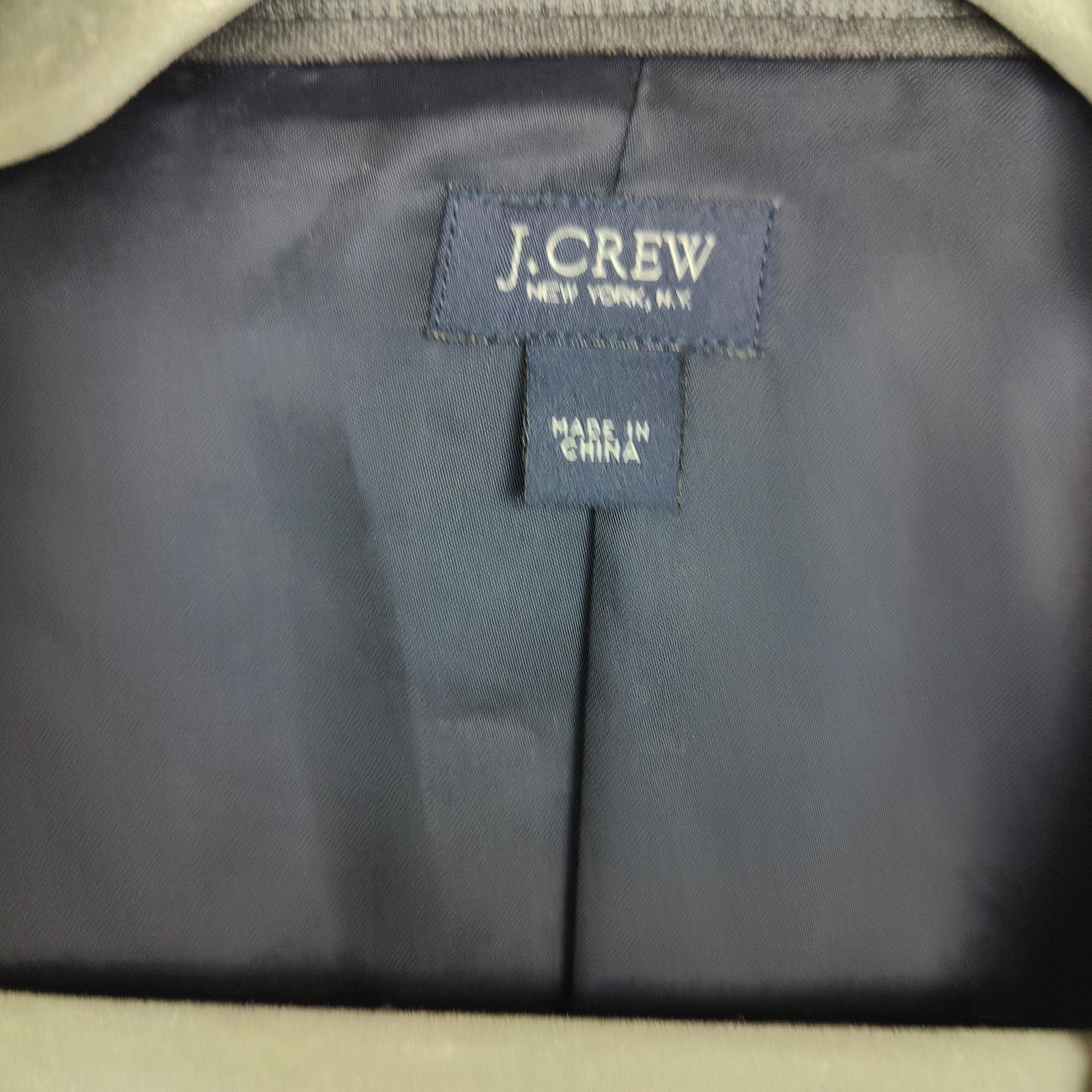 J.Crew J Crew Ludlow Blazer Mens 38R Gray Wool Cotton Lightweight Size 38R - 9 Thumbnail
