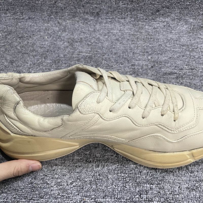 Gucci Gucci Rhyton Logo Low-top Dad Sneakers in Ivory Size US 11 / EU 44 - 1 Thumbnail