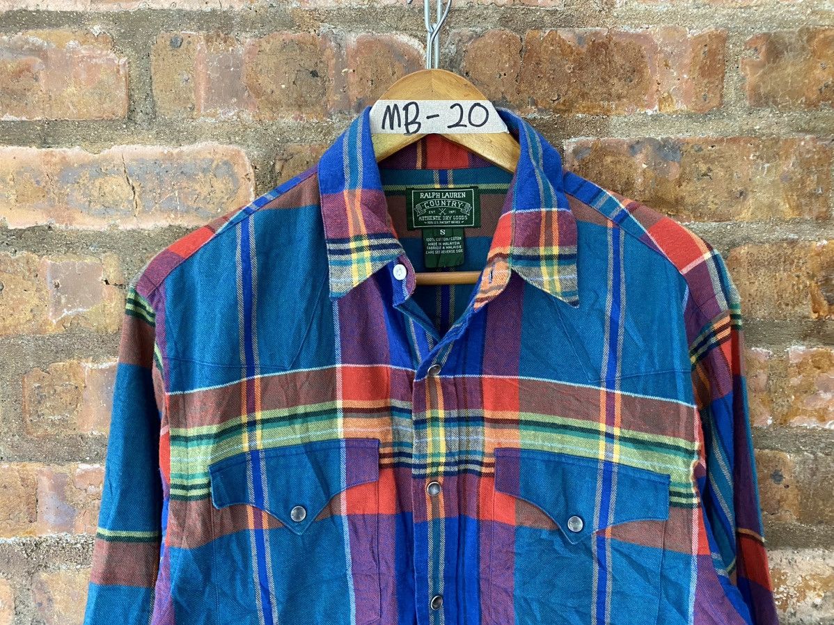RRL Ralph Lauren 🔥1990s Ralph Lauren Country Check tartan Size US M / EU 48-50 / 2 - 3 Thumbnail