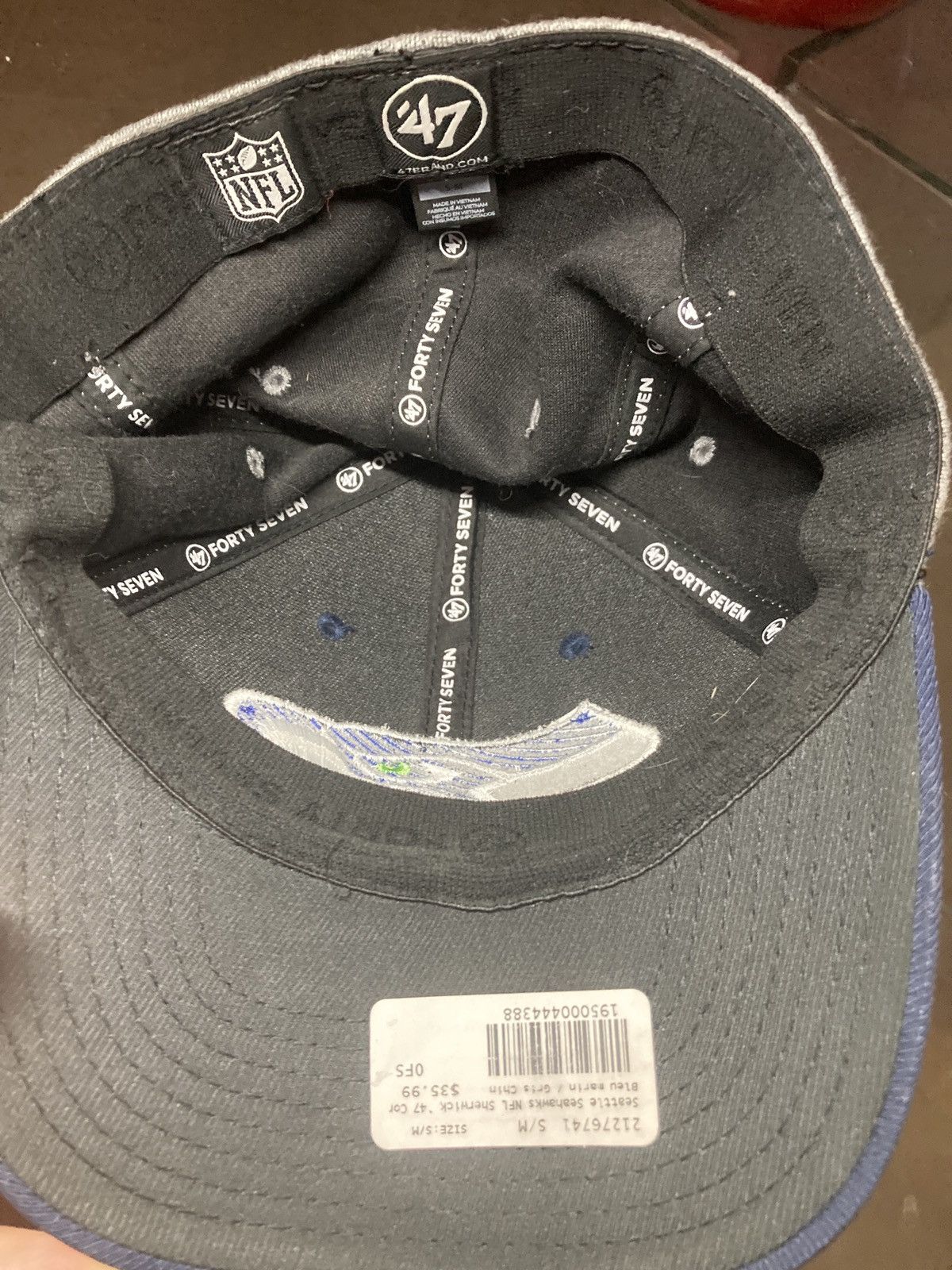 New Era Seattle Seahawks NFL 47 Brand Contender Stretch Flex Fit hat Size ONE SIZE - 11 Thumbnail
