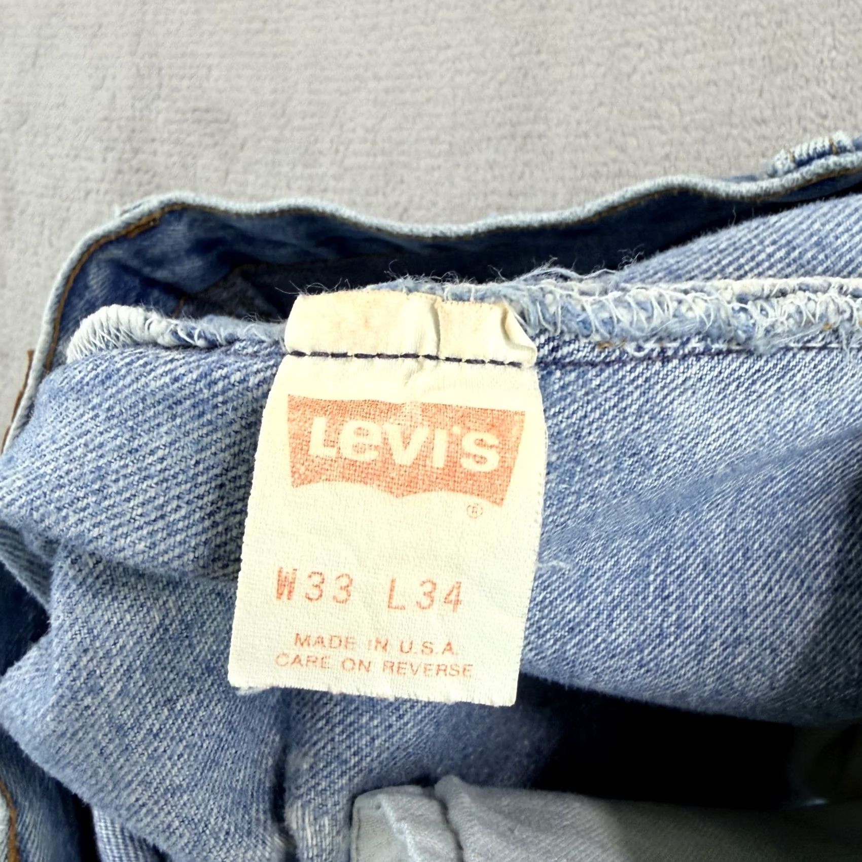 Levi's Vintage Levi'S 501 Men Blue Denim Button Fly 31x33 - USA Size US 31 - 2 Thumbnail