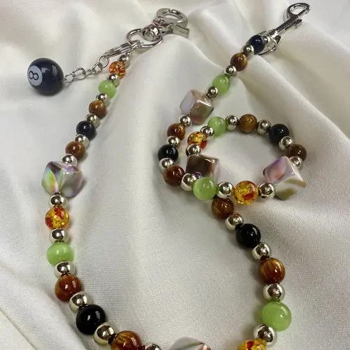 Jewelry Colorful Beaded Chain Wallet, Pants Chain Size ONE SIZE - 5 Thumbnail